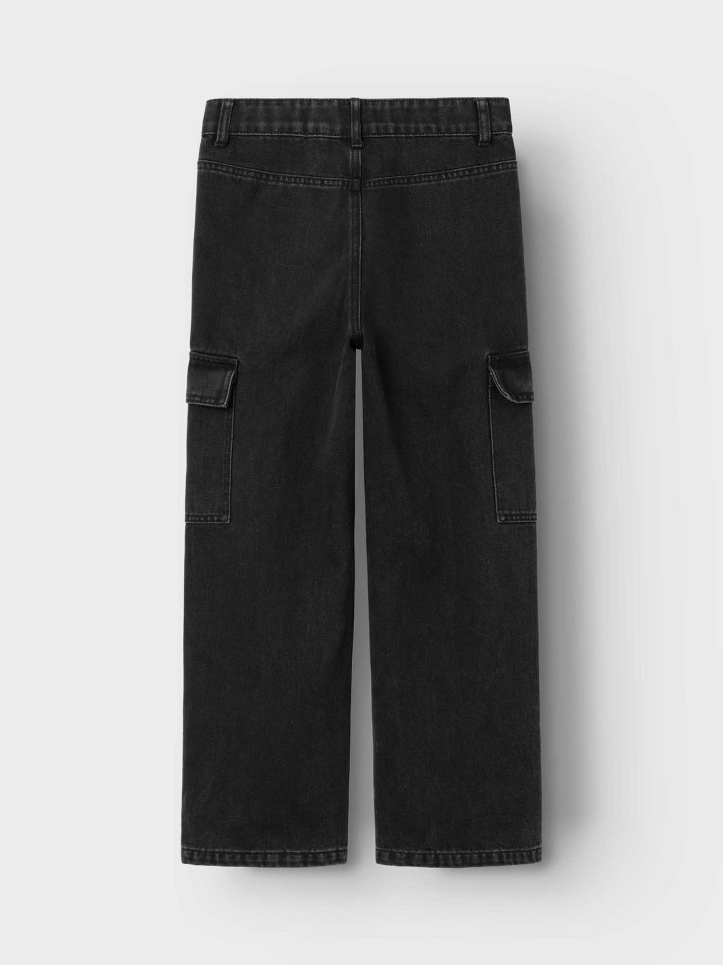 JEANS ROSE WIDE LEG CARGO DA RAGAZZA NAME IT DENIM NERO