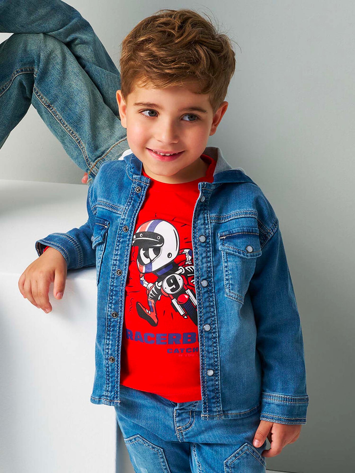 CAMICIA CON CAPPUCCIO IDO BAMBINO JEANS