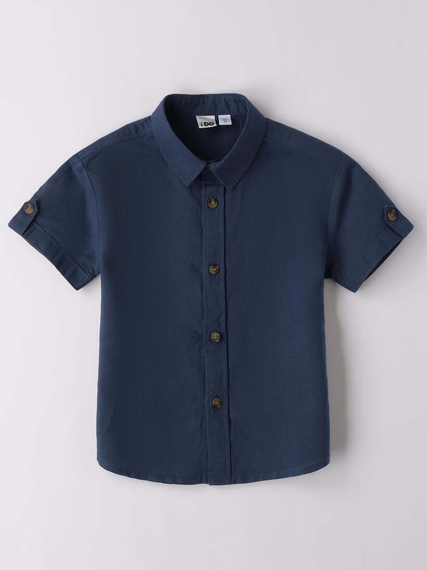 IDO CAMICIA LINO - BLU