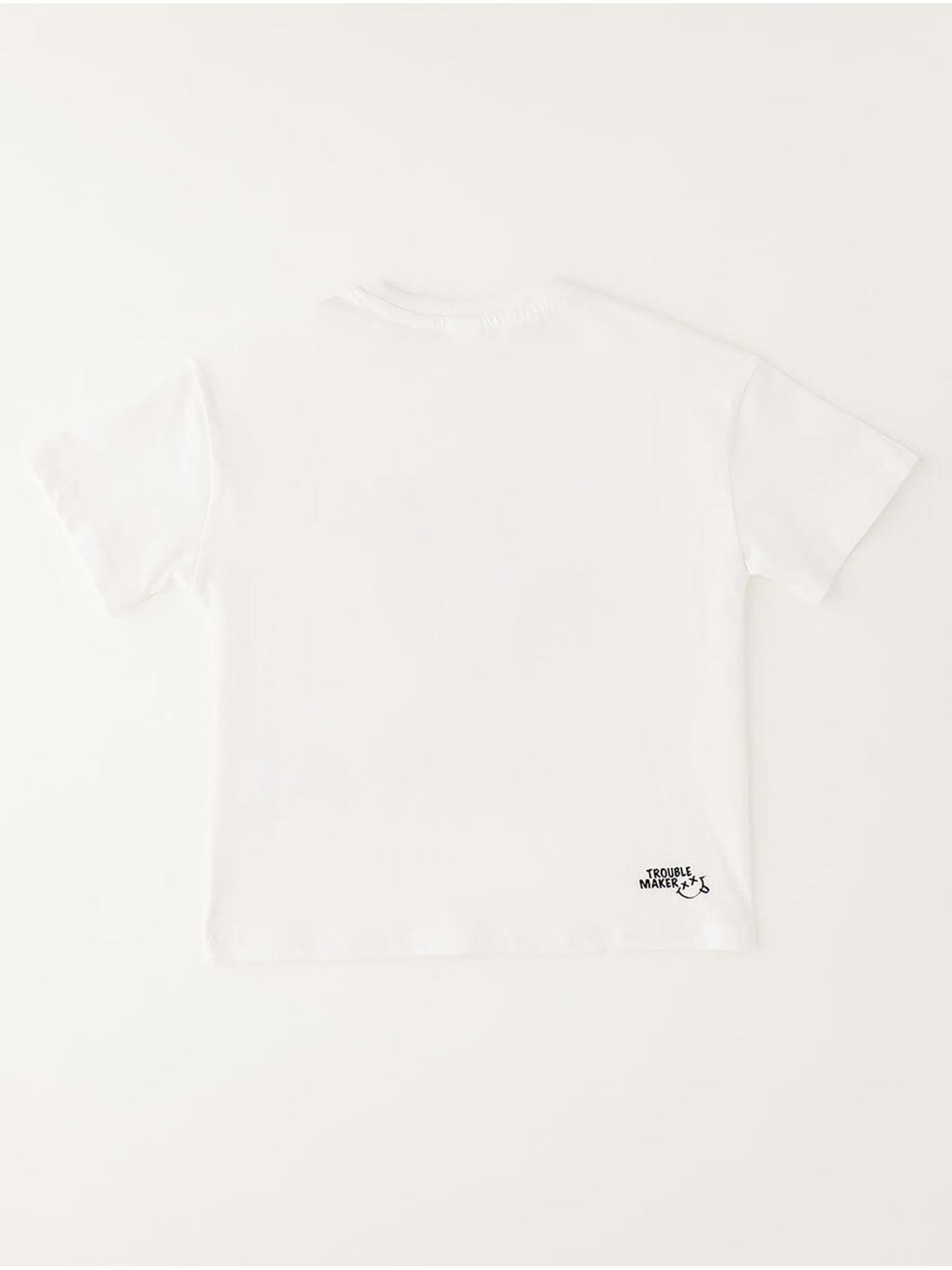 T-shirt bianca a maniche corte per bambino unisex Ido