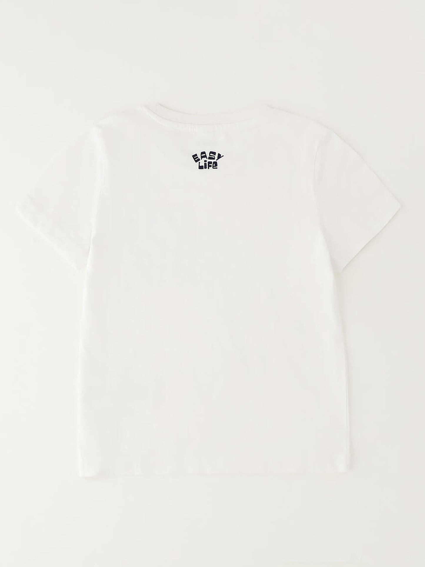 T-shirt bianca a maniche corte per bambino unisex Ido