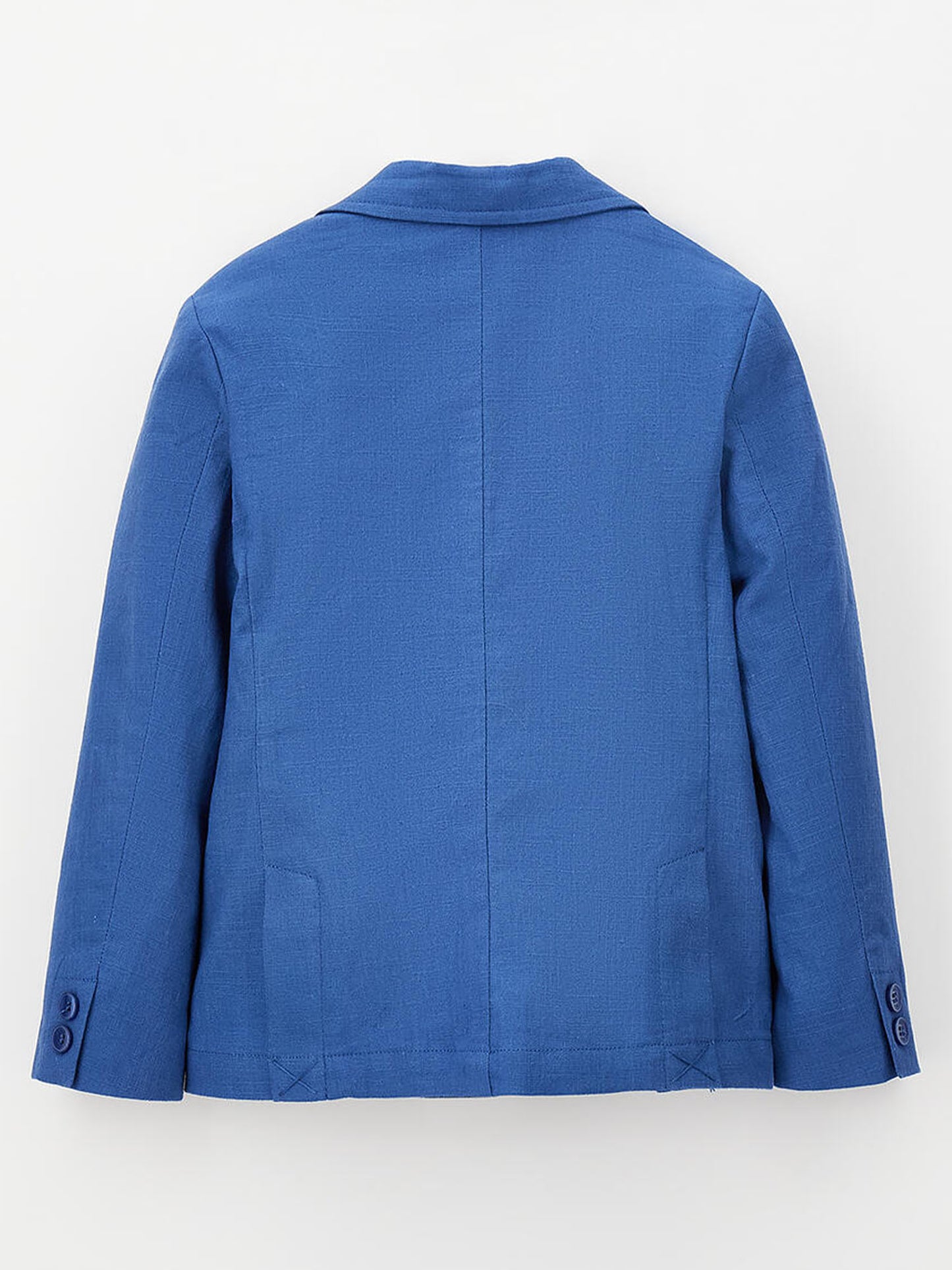 Giacchetta in lino e cotone unisex bambino blu Ido per primavera-estate