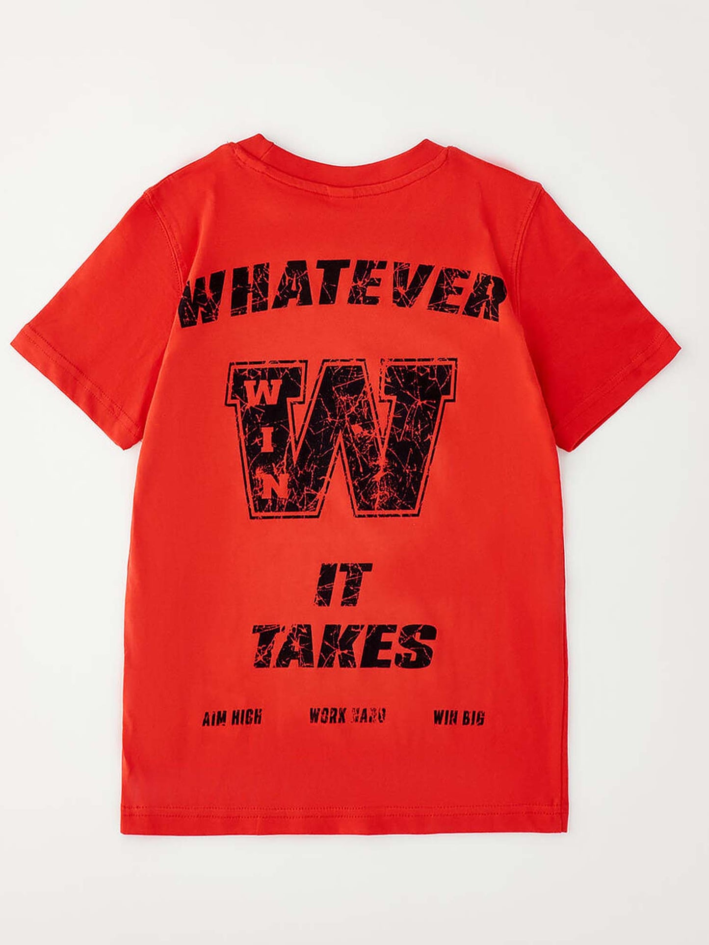 Ido t-shirt maniche corte unisex bambino rossa per la primavera estate