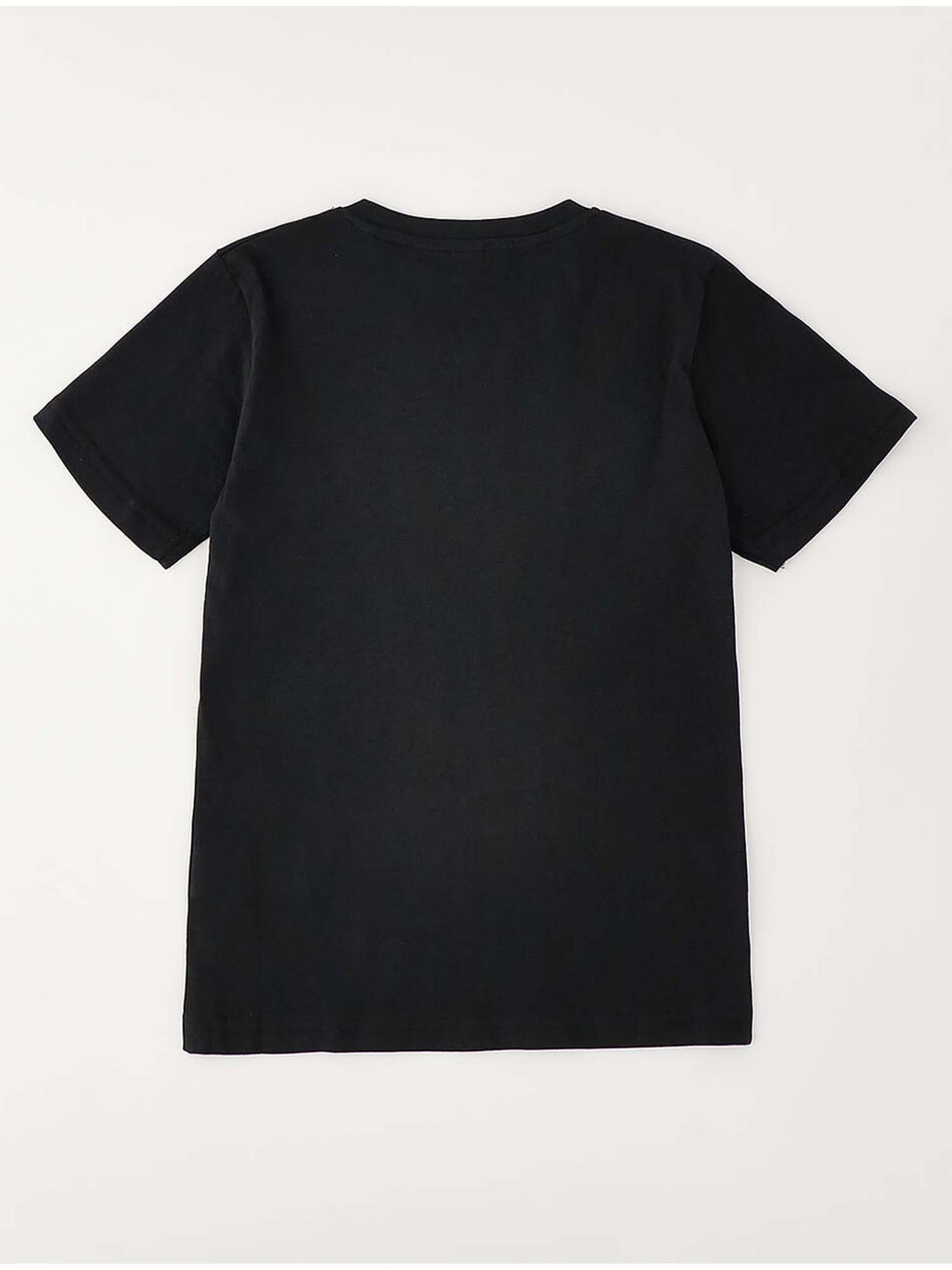 T-shirt unisex bambino Ido nera a maniche corte