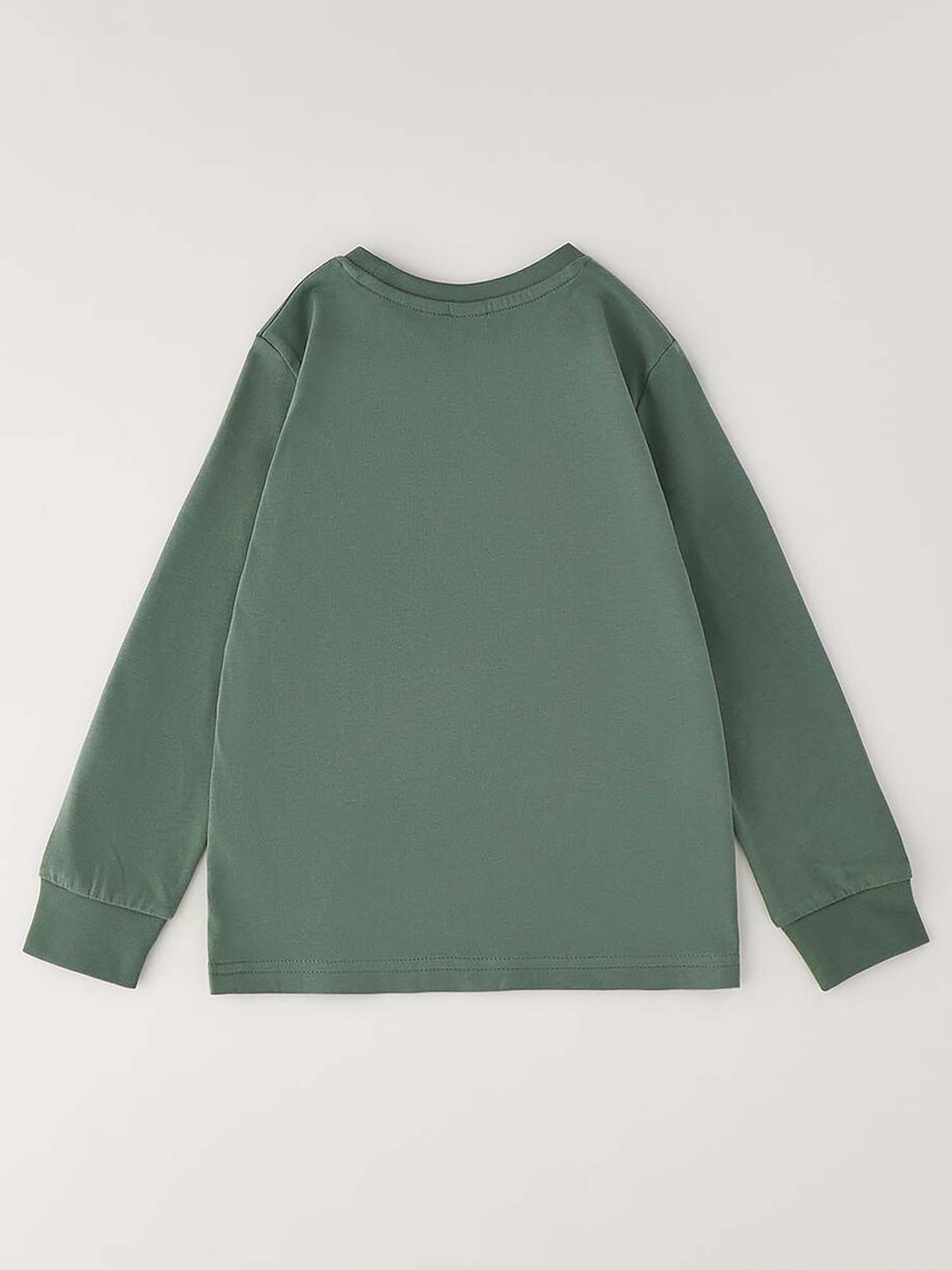 Ido BTS, t-shirt a maniche lunghe unisex bambino verde