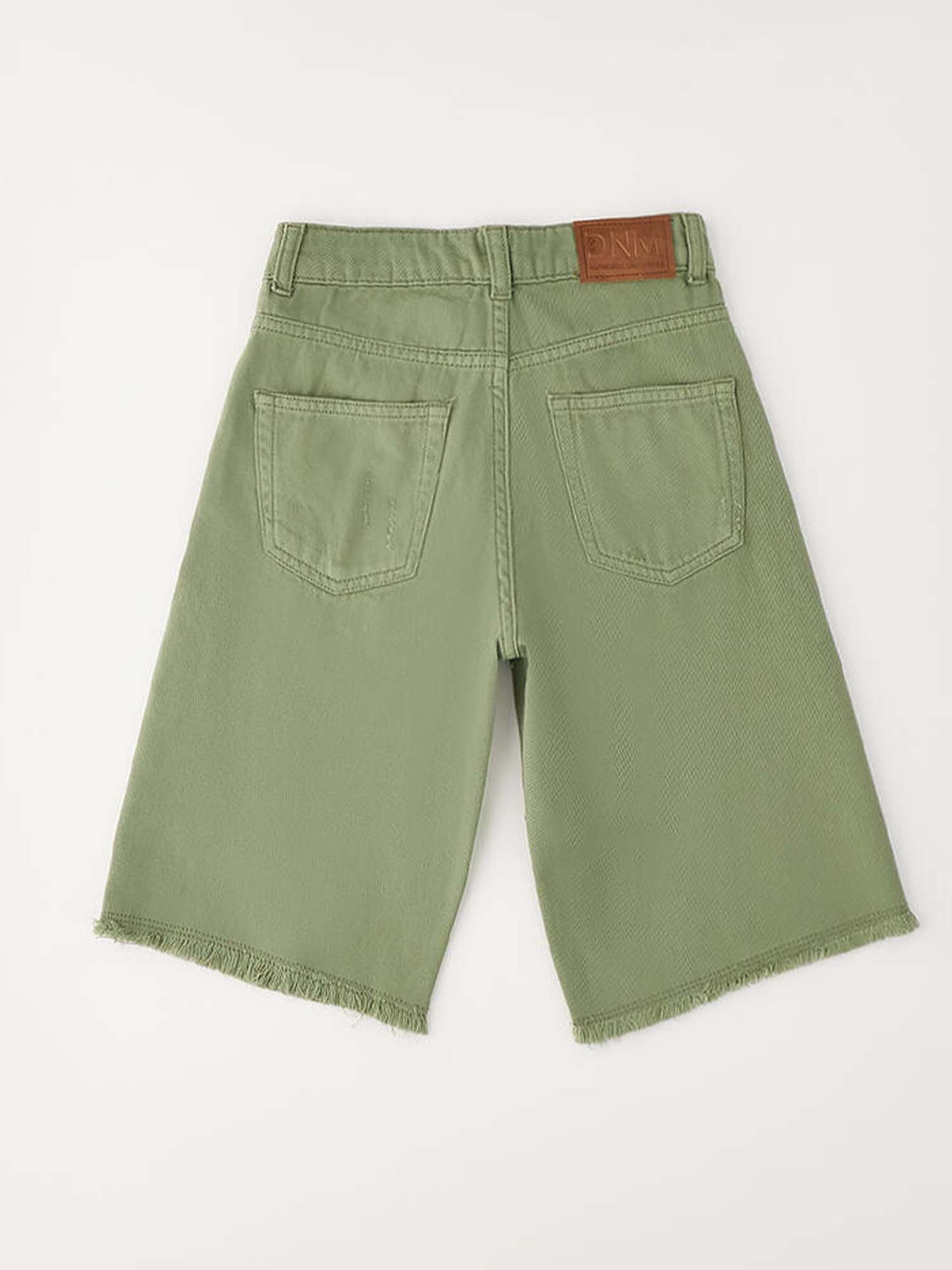 Bermuda twill verde unisex bambino Ido per la primavera-estate