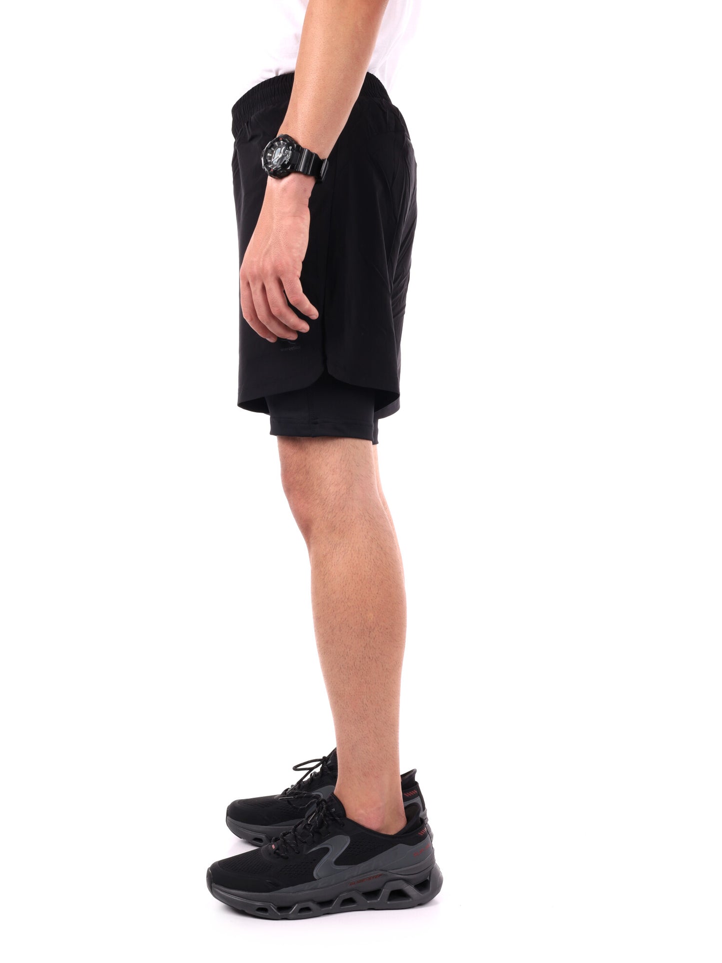 SHORT RUNNING 2 IN 1 ALLEN ENERGETICS DA UOMO NERO