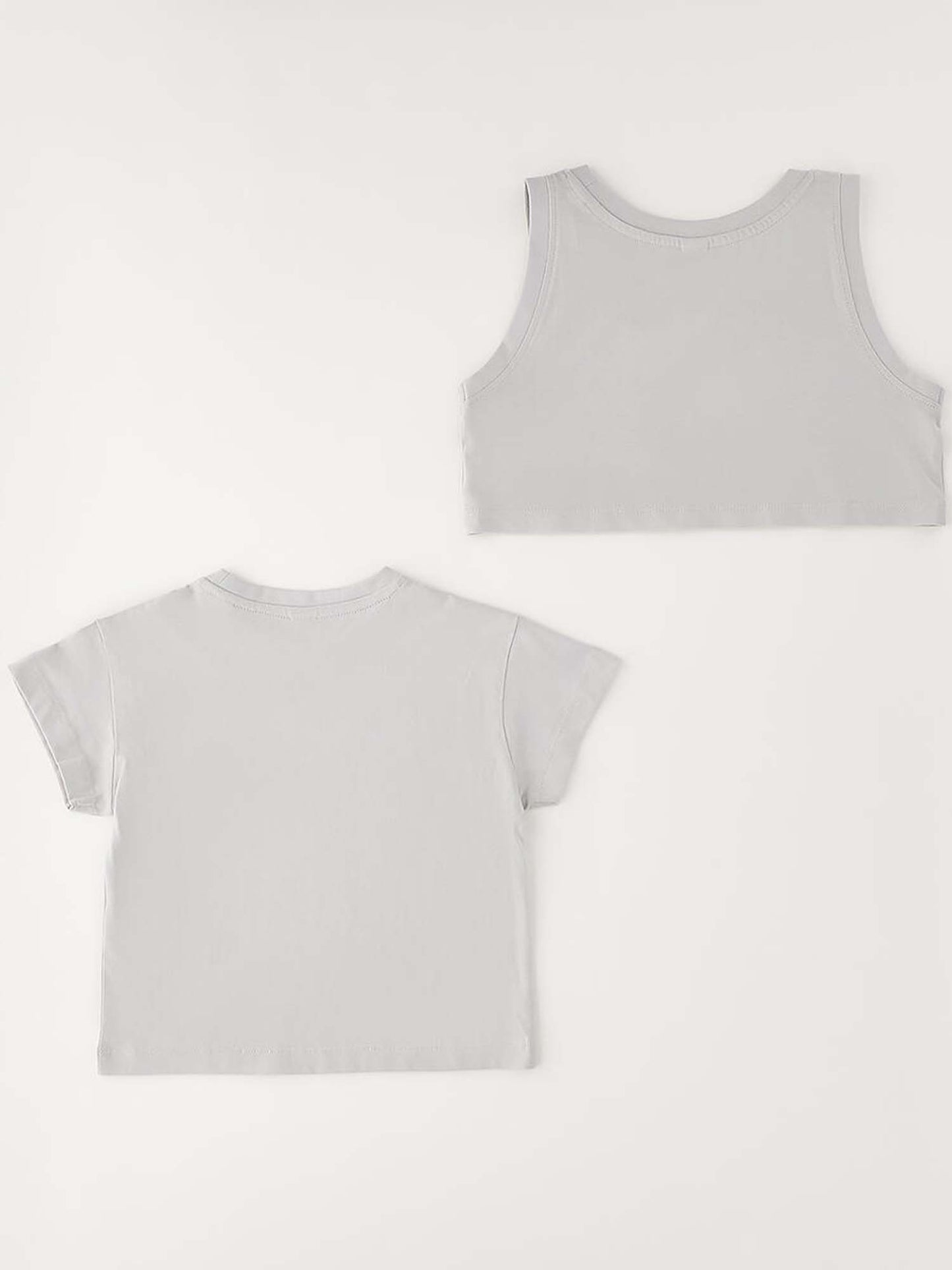 T-shirt maniche corte unisex bambino grigia Ido