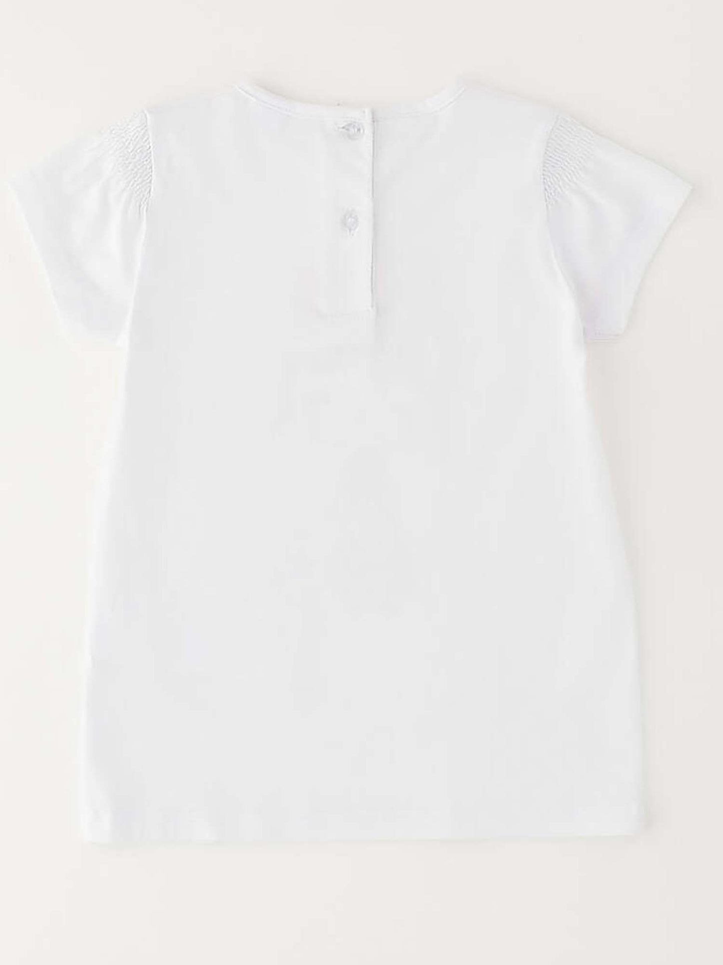 T-shirt maniche corte unisex bambino bianca Ido
