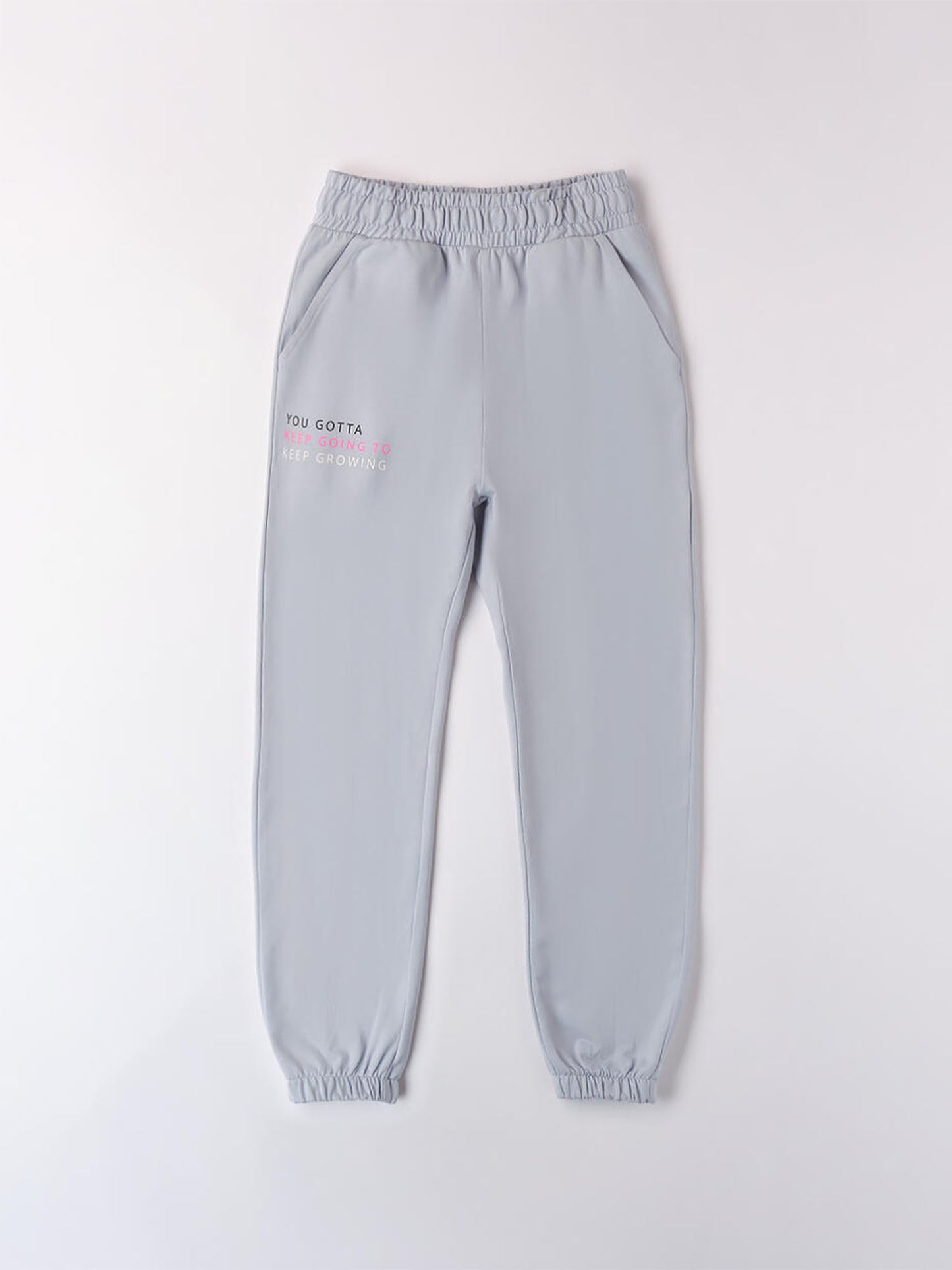 PANTALONE JOGGING IDO RAGAZZA CELESTE