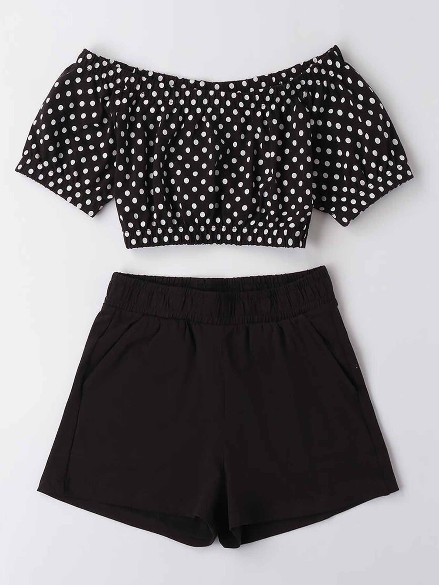 IDO BTS TOP+SHORT - NERO