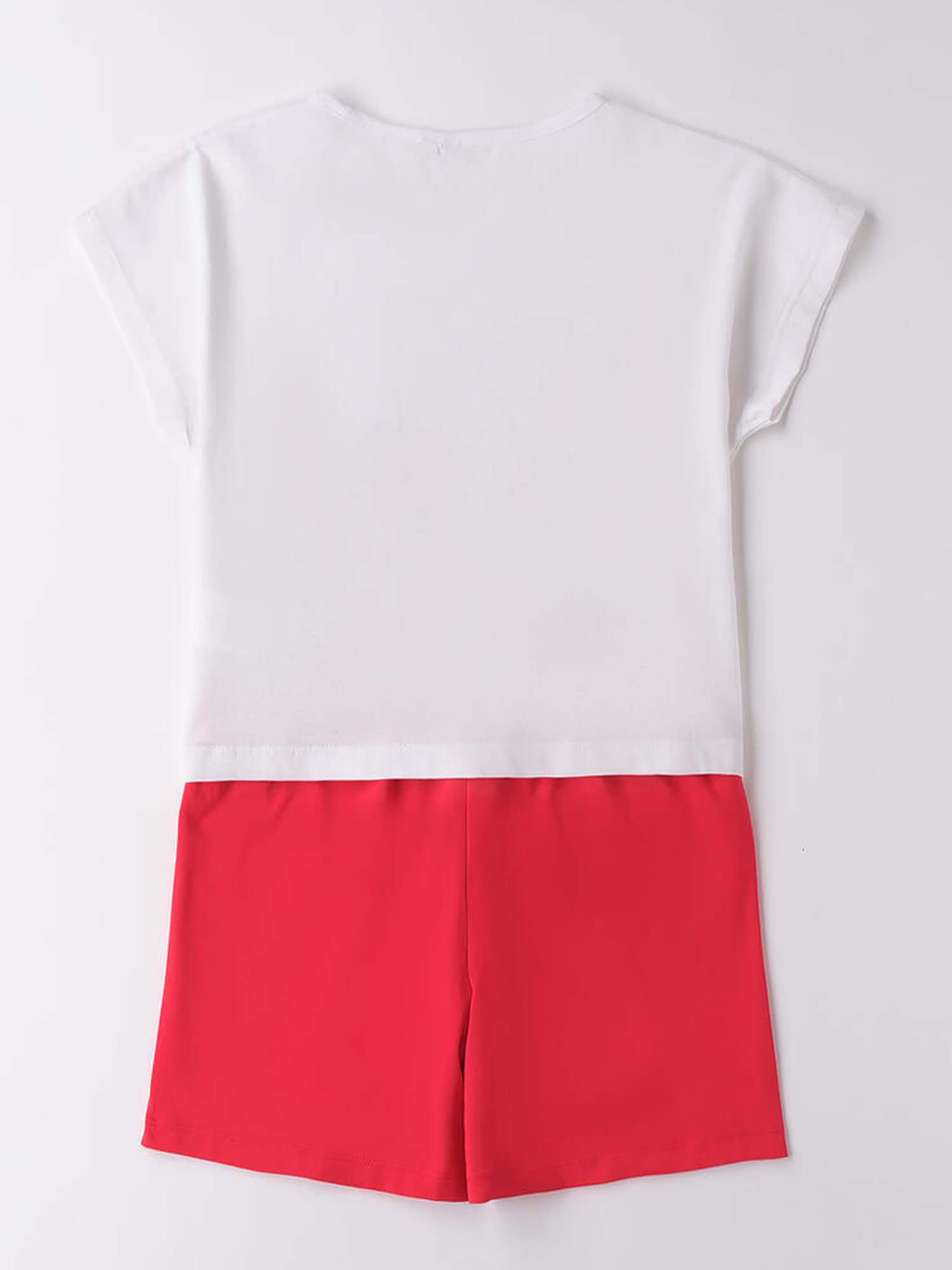 IDO BTS T-SHIRT+SHOR - BIANCO-ROSSO