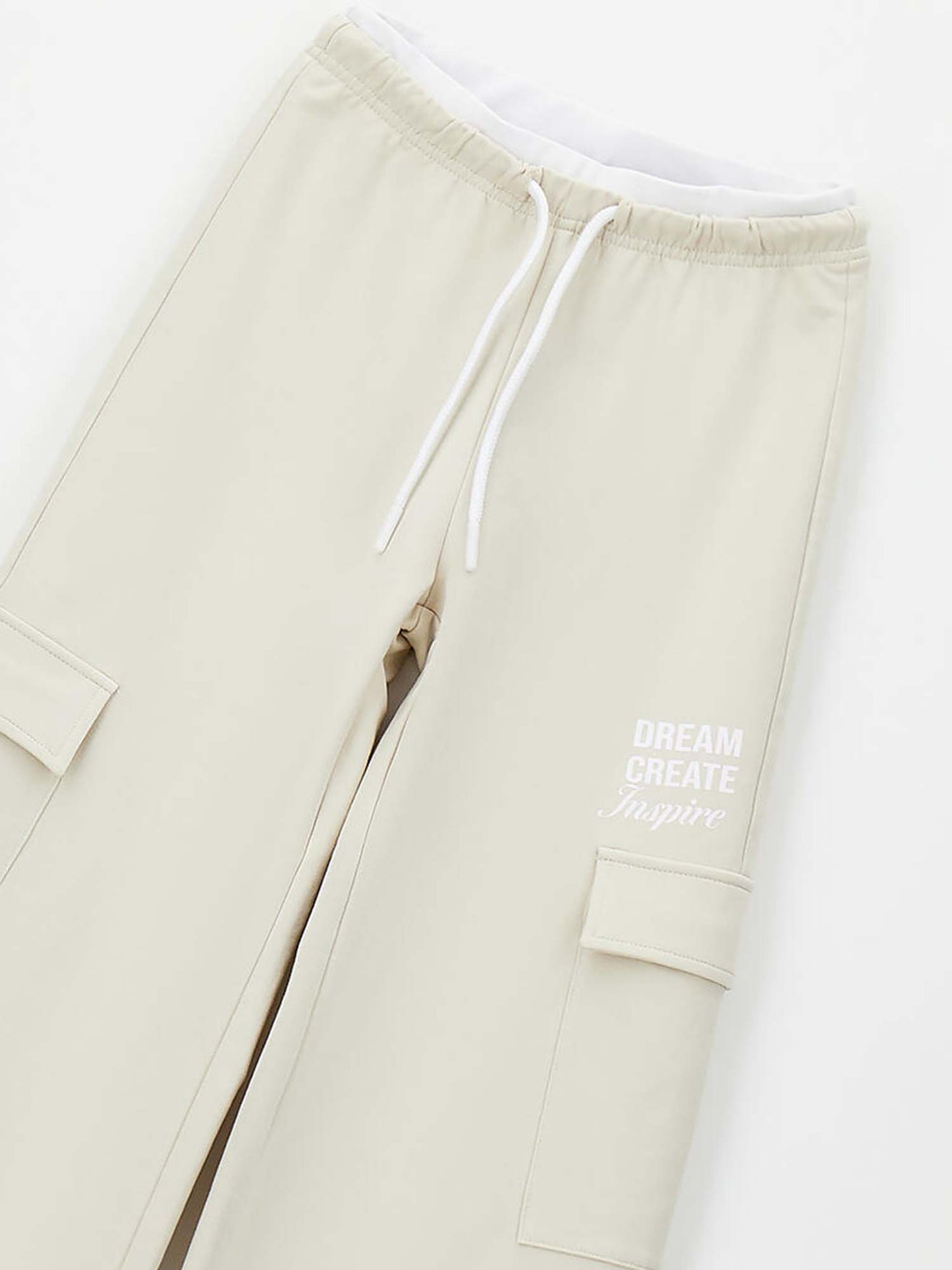 Pantaloni beige unisex bambino Ido per la primavera-estate
