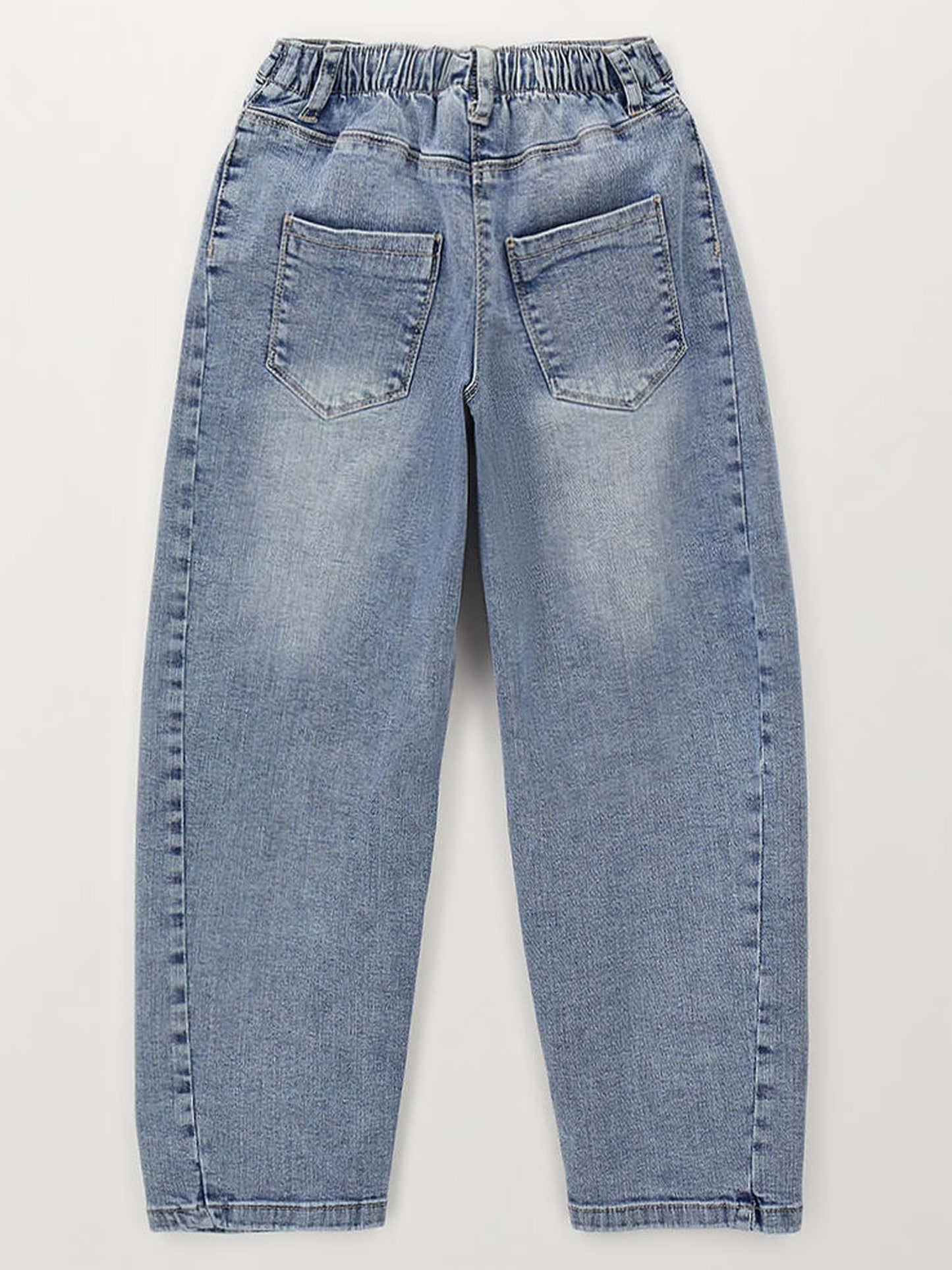 Jeans baggy in denim stretch unisex bambino Ido