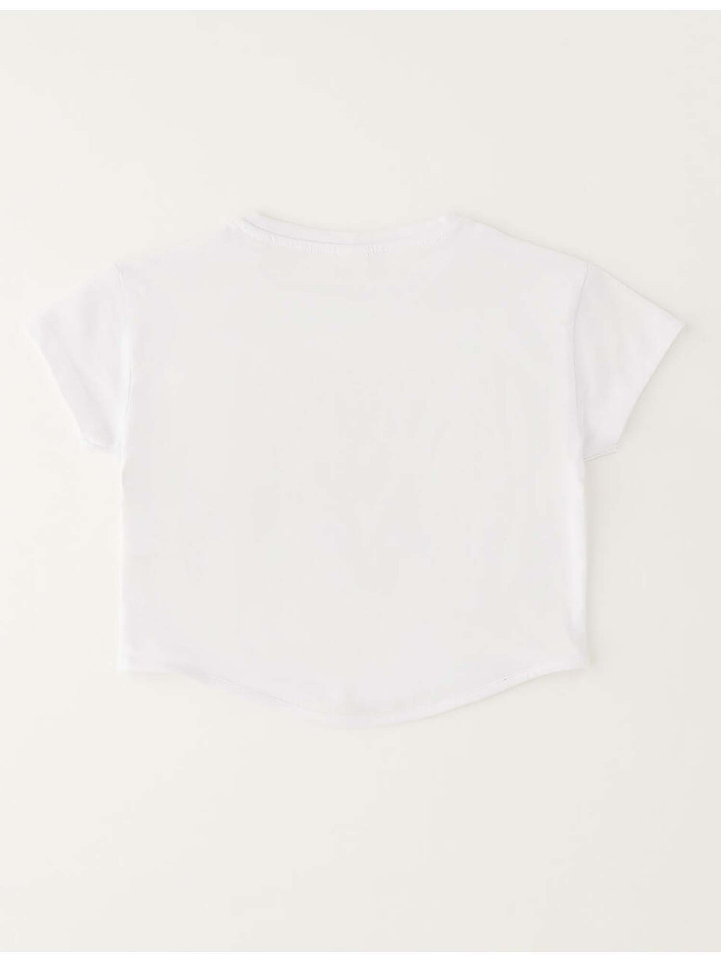 T-shirt bianca a maniche corte unisex bambino Ido