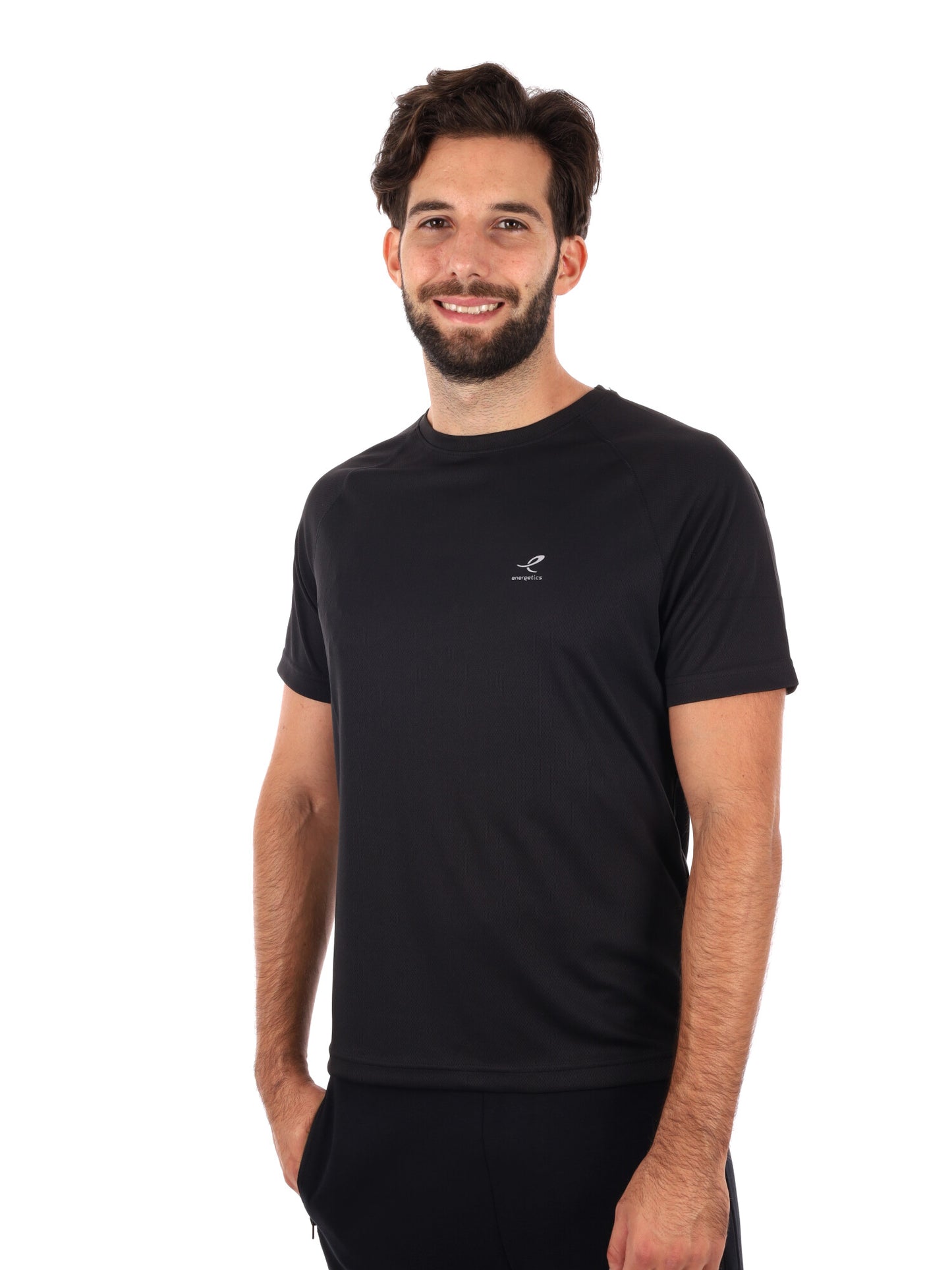 T-SHIRT RUNNING MARTIN ENERGETICS DA UOMO NERO