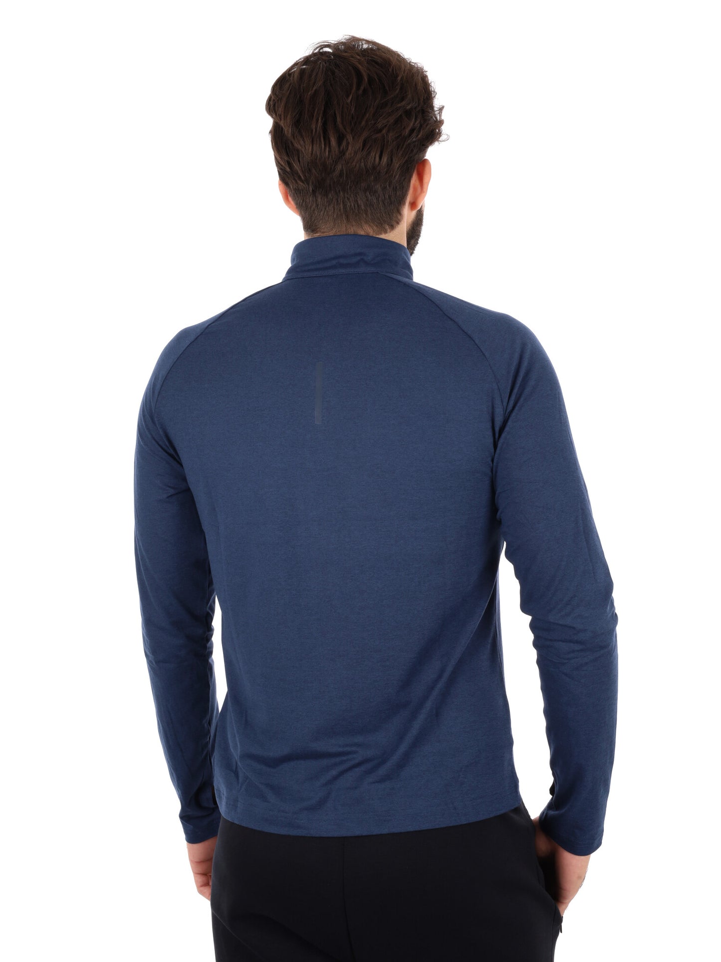MAGLIA MANICHE LUNGHE RUNNING CUSCO ENERGETICS DA UOMO BLU