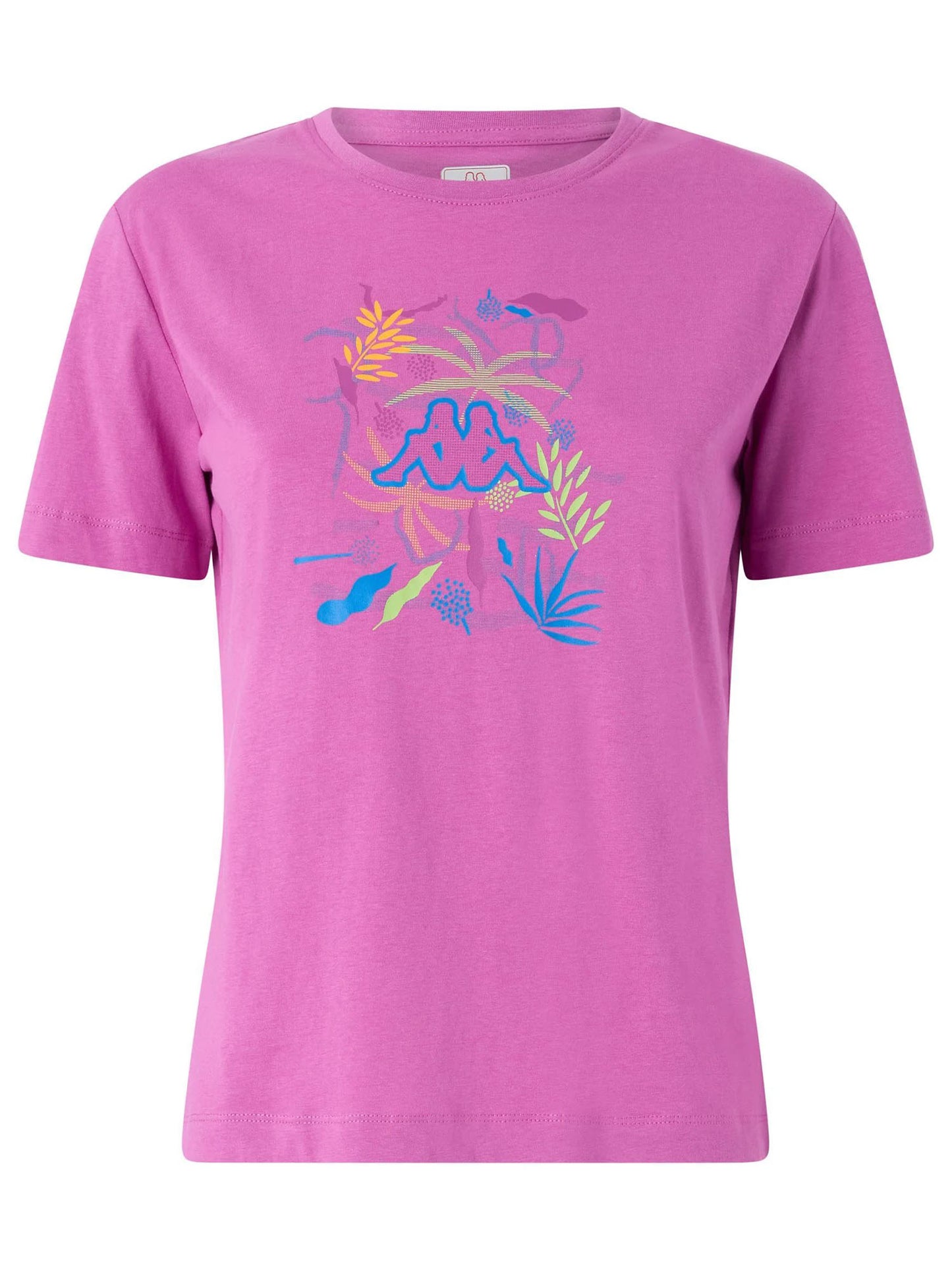 T-SHIRT LOGO GAMINO KAPPA DONNA FUXIA