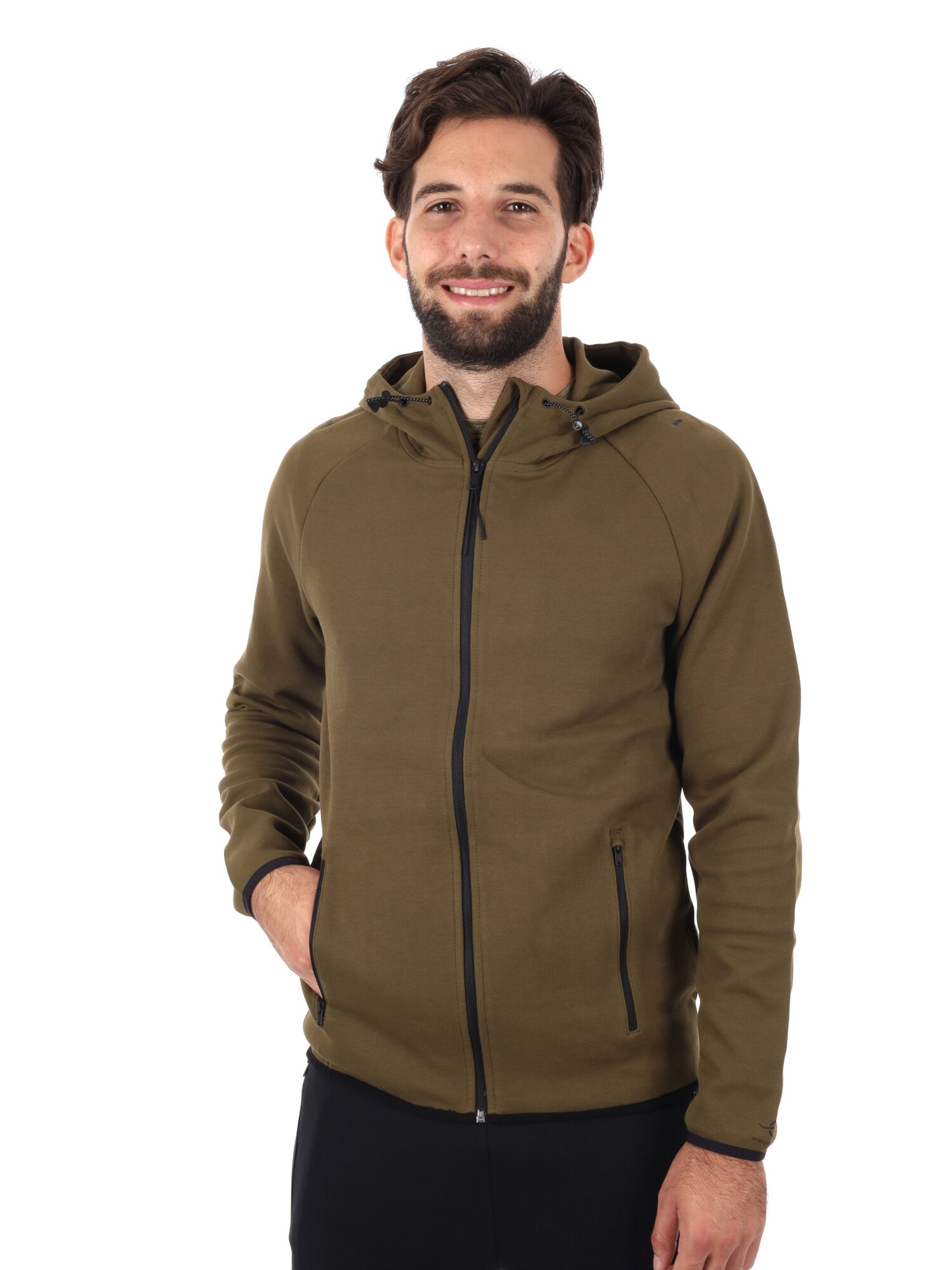 FELPA CON CAPPUCCIO TODDY ENERGETICS UOMO VERDE