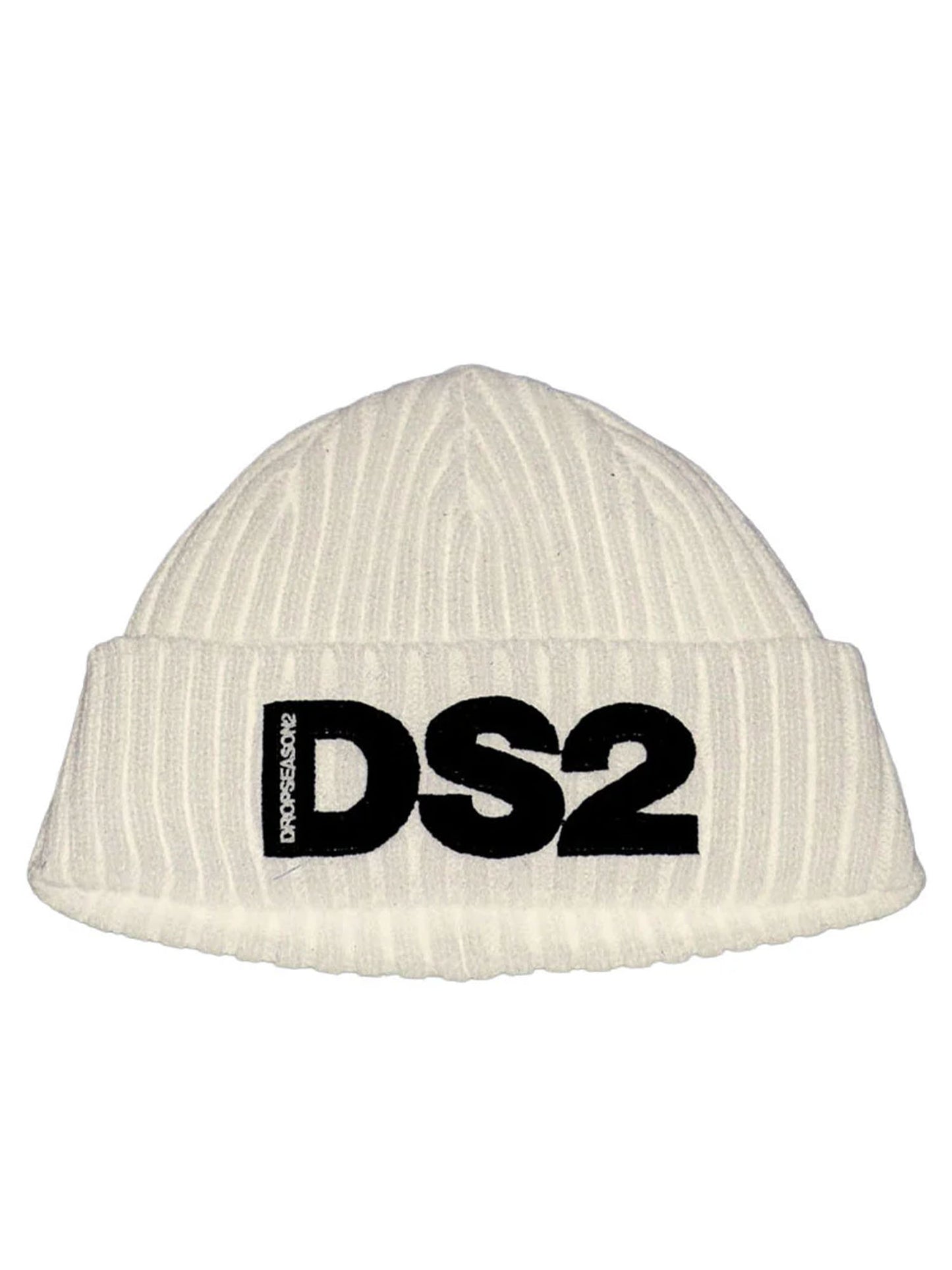 CAPPELLO BEANIE A COSTE DROP SEASON 2 UNISEX ADULTO BIANCO