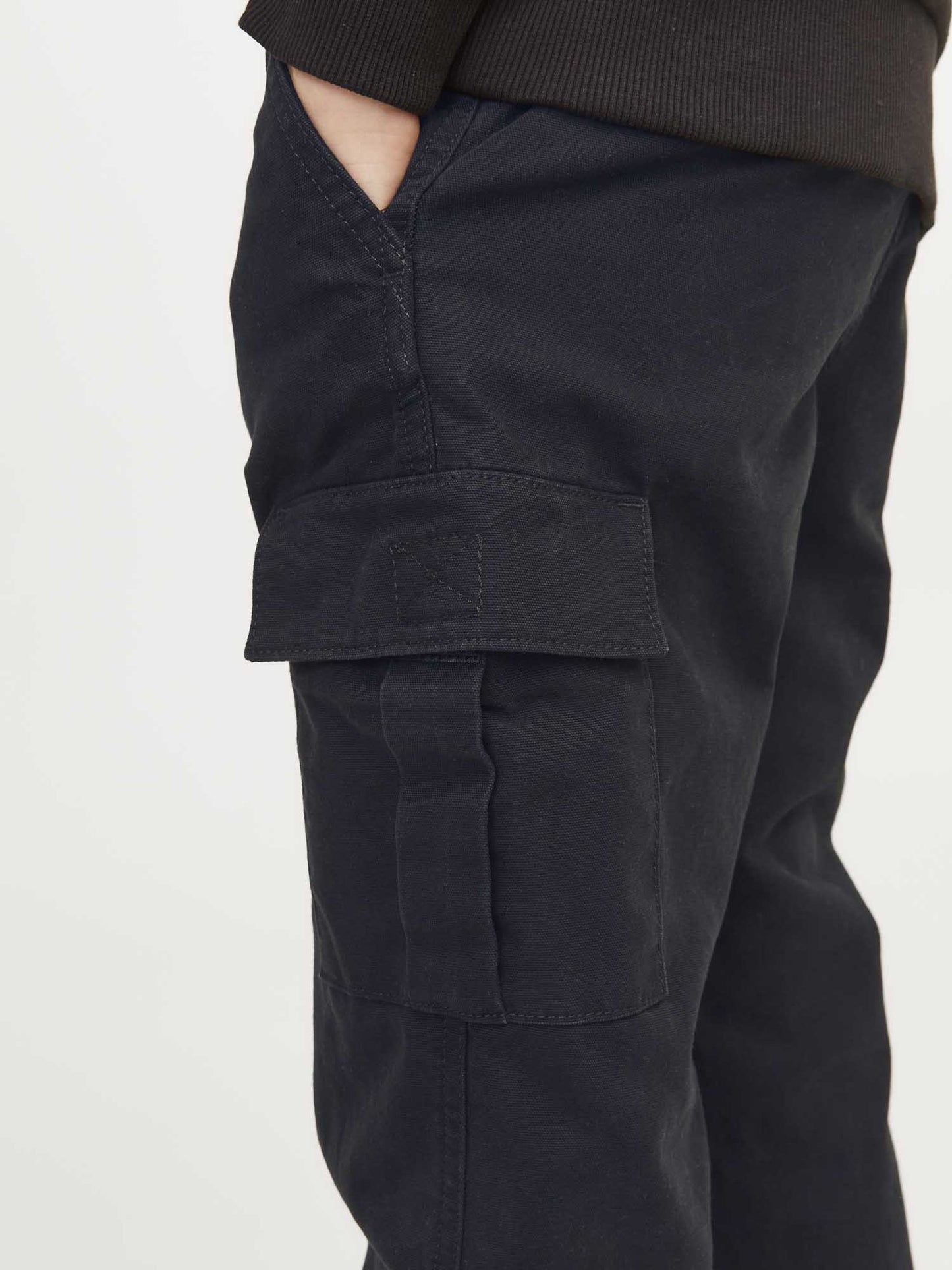 PANTALONE CARGO JACK&JONES DA BAMBINO NERO