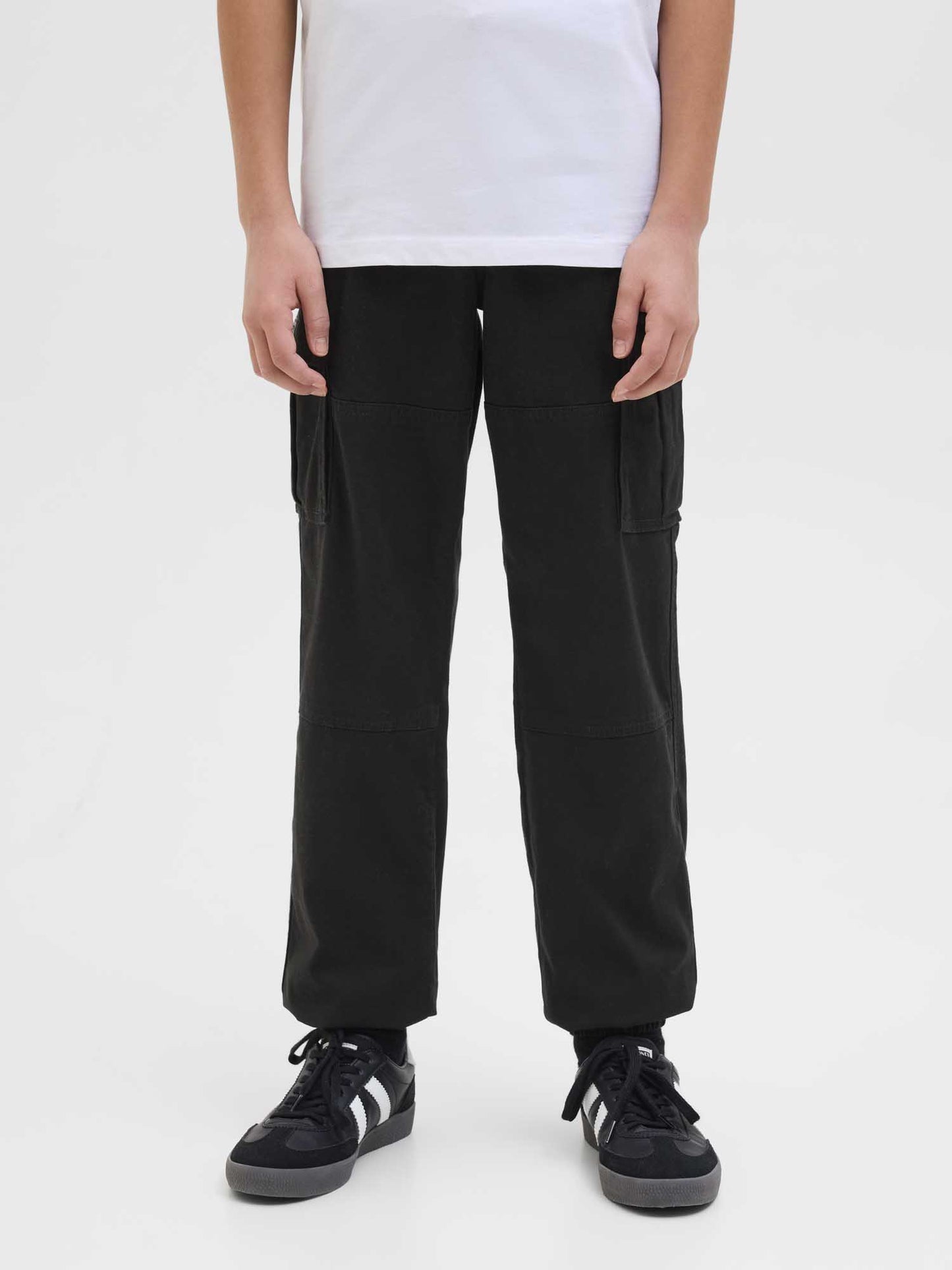 PANTALONE KANE CARGO JACK&JONES DA BAMBINO NERO