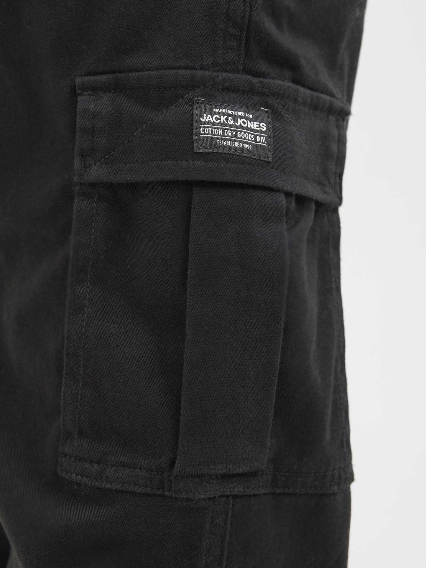 PANTALONE KANE CARGO JACK&JONES DA BAMBINO NERO