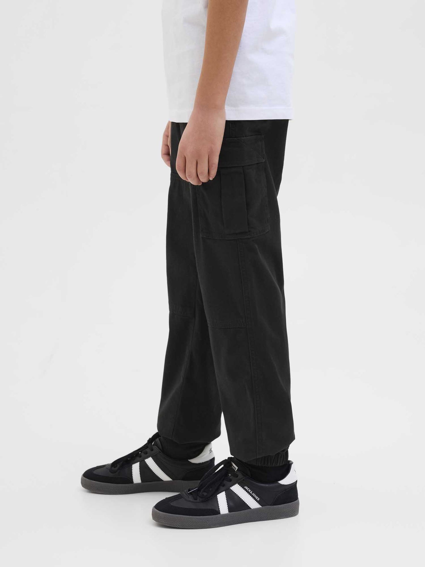 PANTALONE KANE CARGO JACK&JONES DA BAMBINO NERO