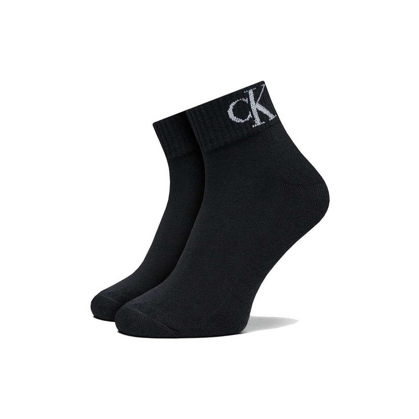 Set da 2 paia di calze nere Calvin Klein Jeans da uomo