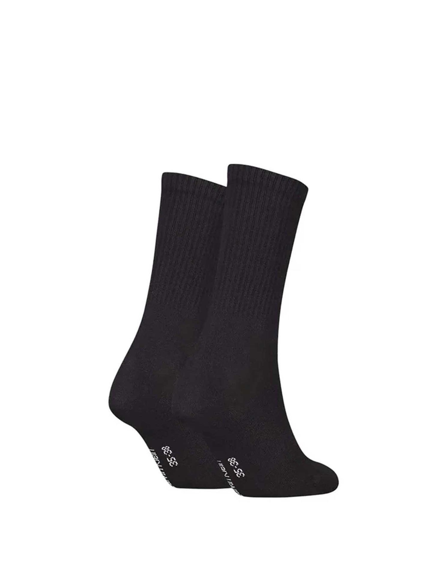 Calzini alti Calvin Klein Jeans neri da donna - set 2 paia