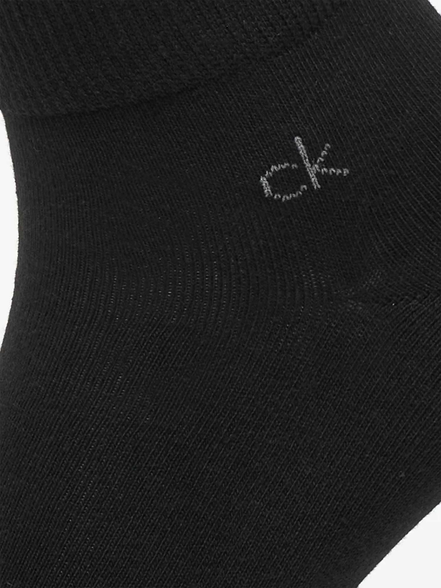 Set da 3 paia di calzini quarter neri da uomo Calvin Klein