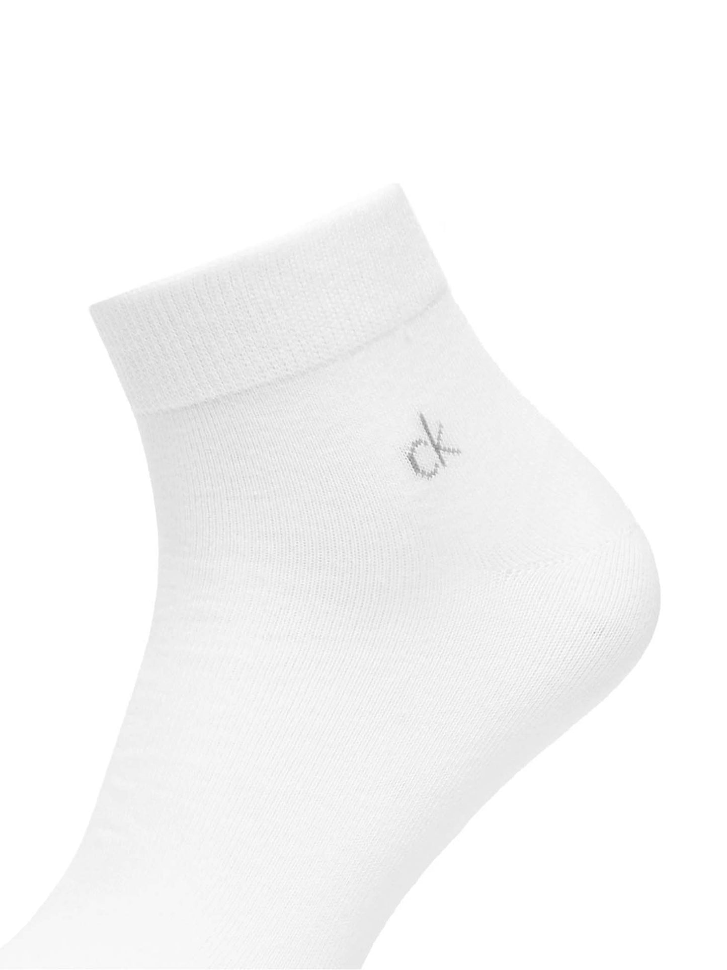 Set da 3 paia di calzini quarter bianchi da uomo Calvin Klein