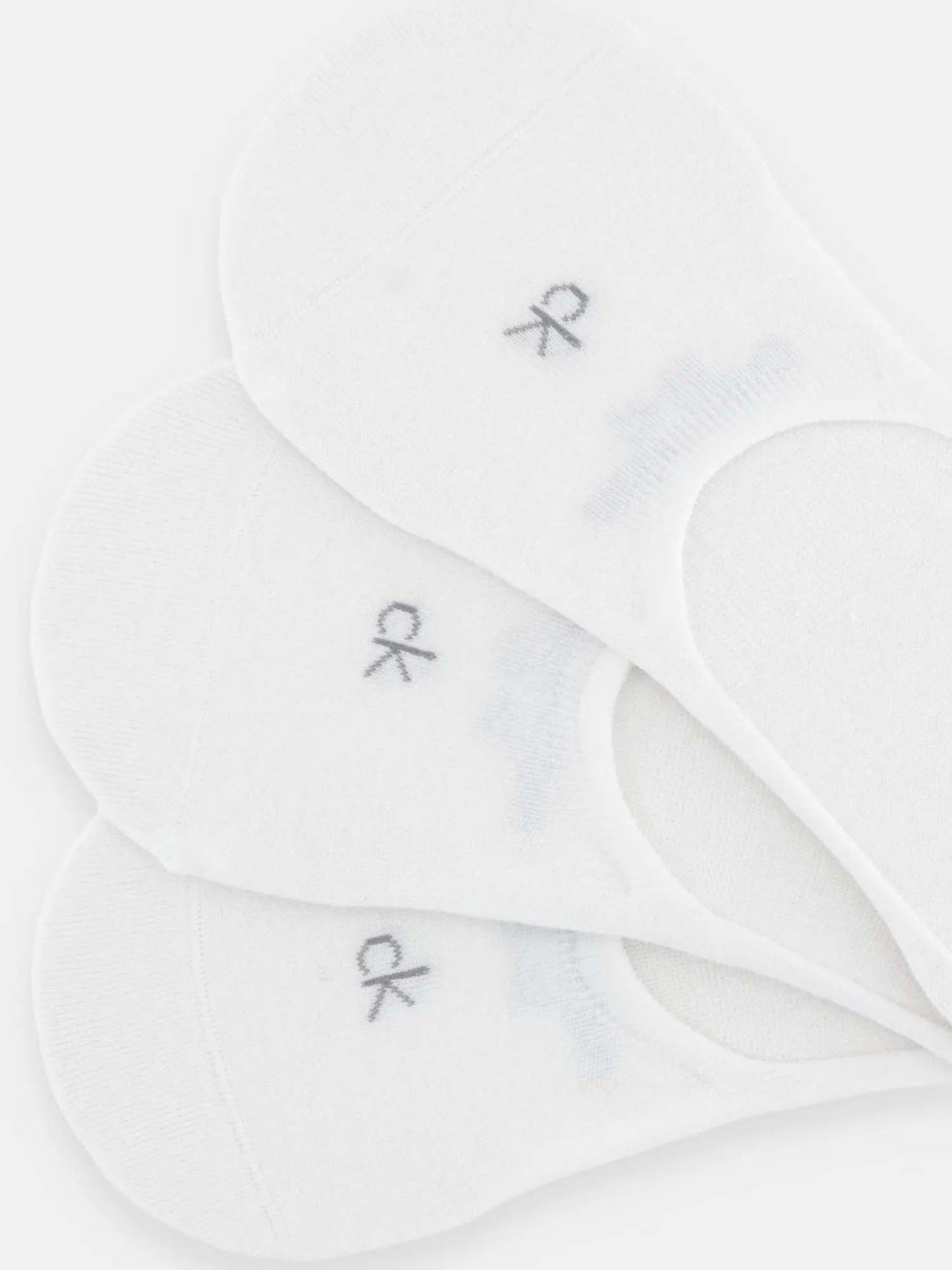 Set da 3 paia di calzini corti bianchi da uomo Calvin Klein