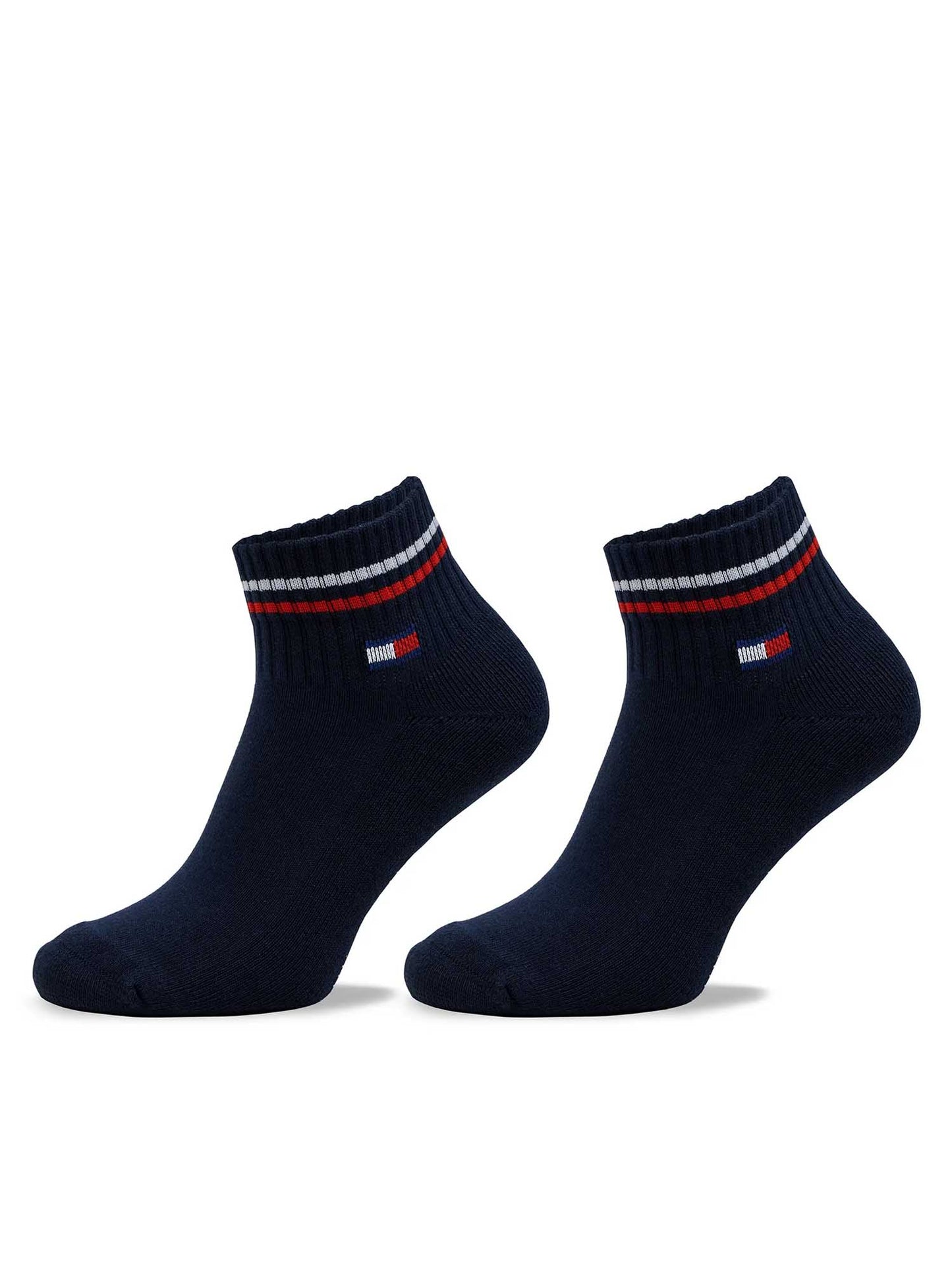 Tommy Jeans Quarter, calzini unisex blu dallo stile classico