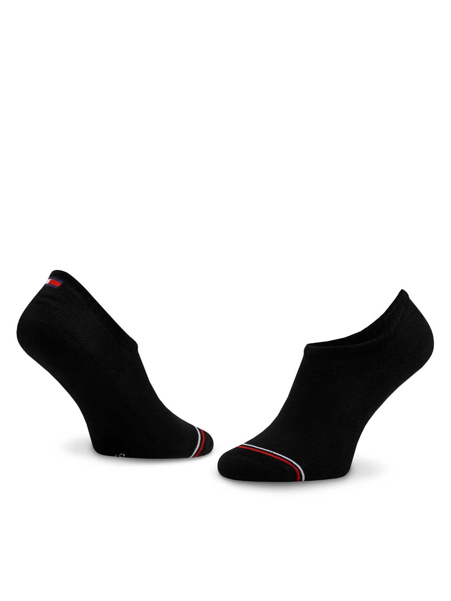 Calzini unisex neri Tommy Jeans Footie, comfort quotidiano