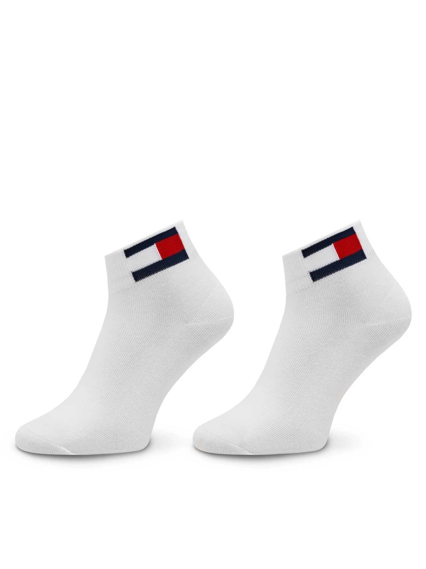 Calzini Tommy J. Quarter bianchi unisex adulto