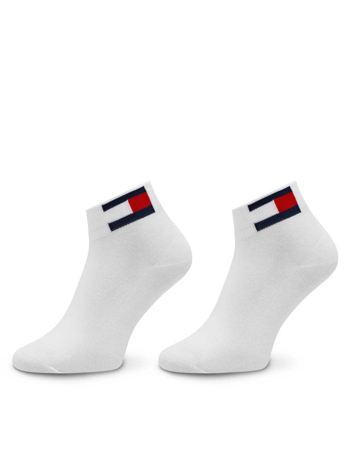 Tommy jeans quarter calze da unisex bianco