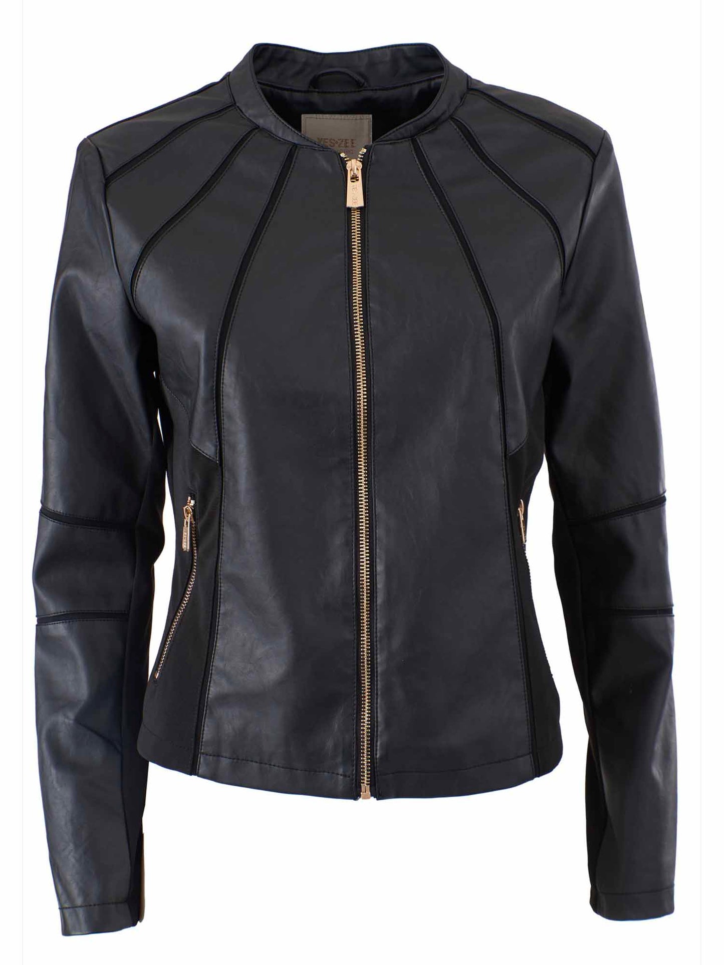GIACCA IN ECOPELLE YES ZEE RAGAZZA - NERO