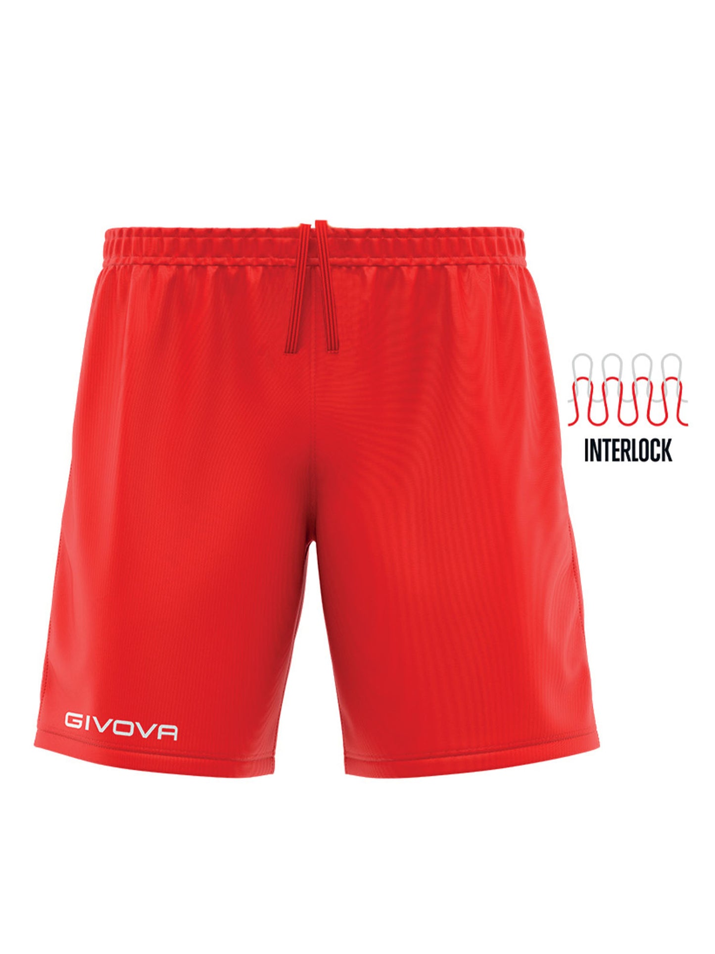 SHORT CAPO INTERLOCK GIVOVA UOMO ROSSO