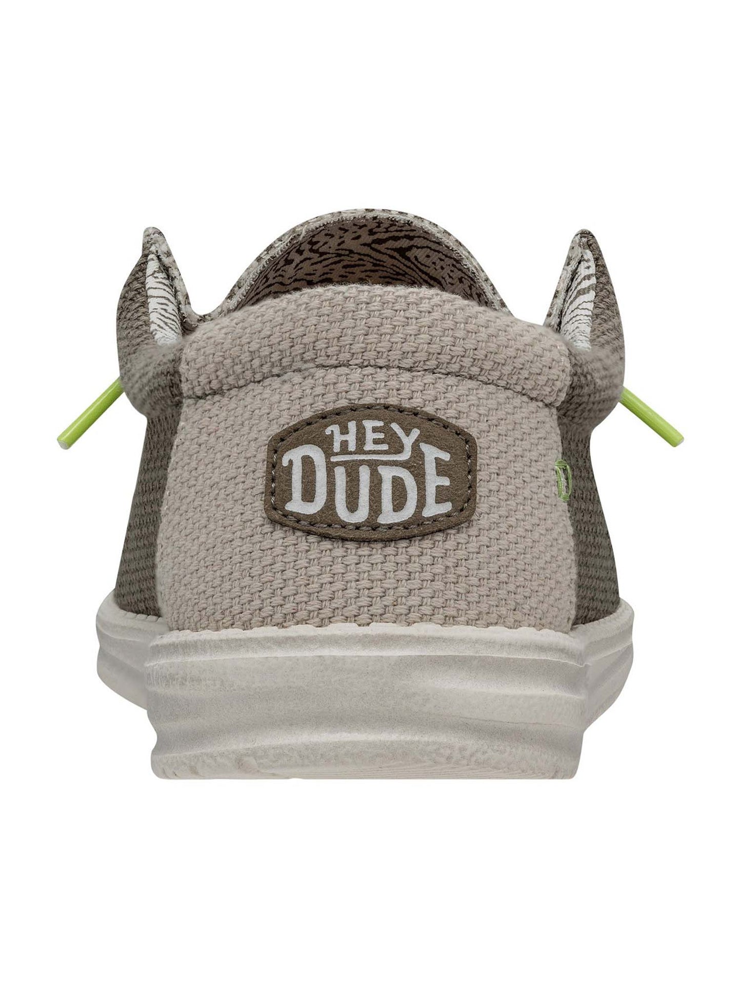 Hey Dude Wally Braided, slip on casual da uomo kaki senza tacco