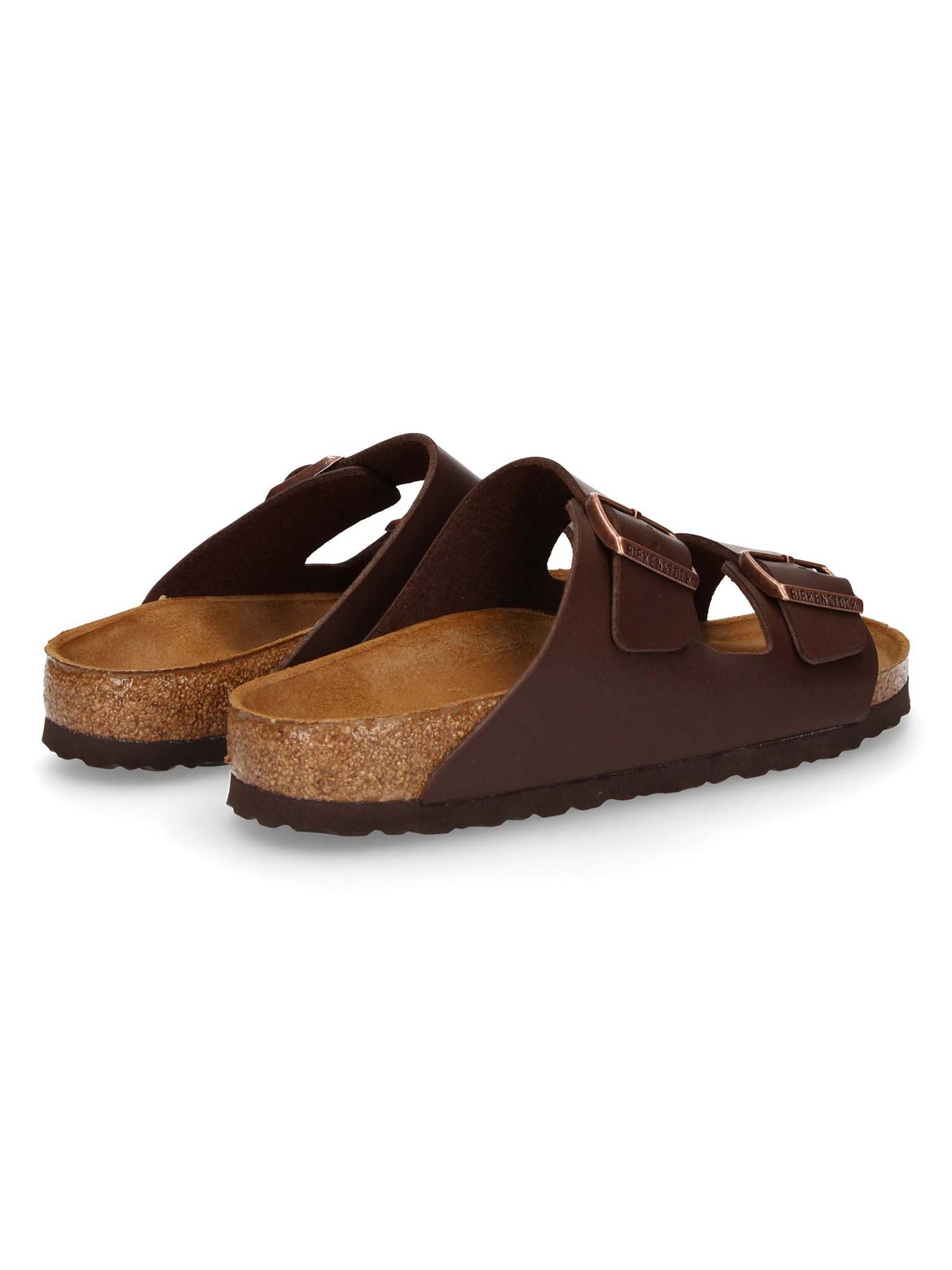 Sandalo Arizona Birkenstock donna marrone con due cinturini regolabili