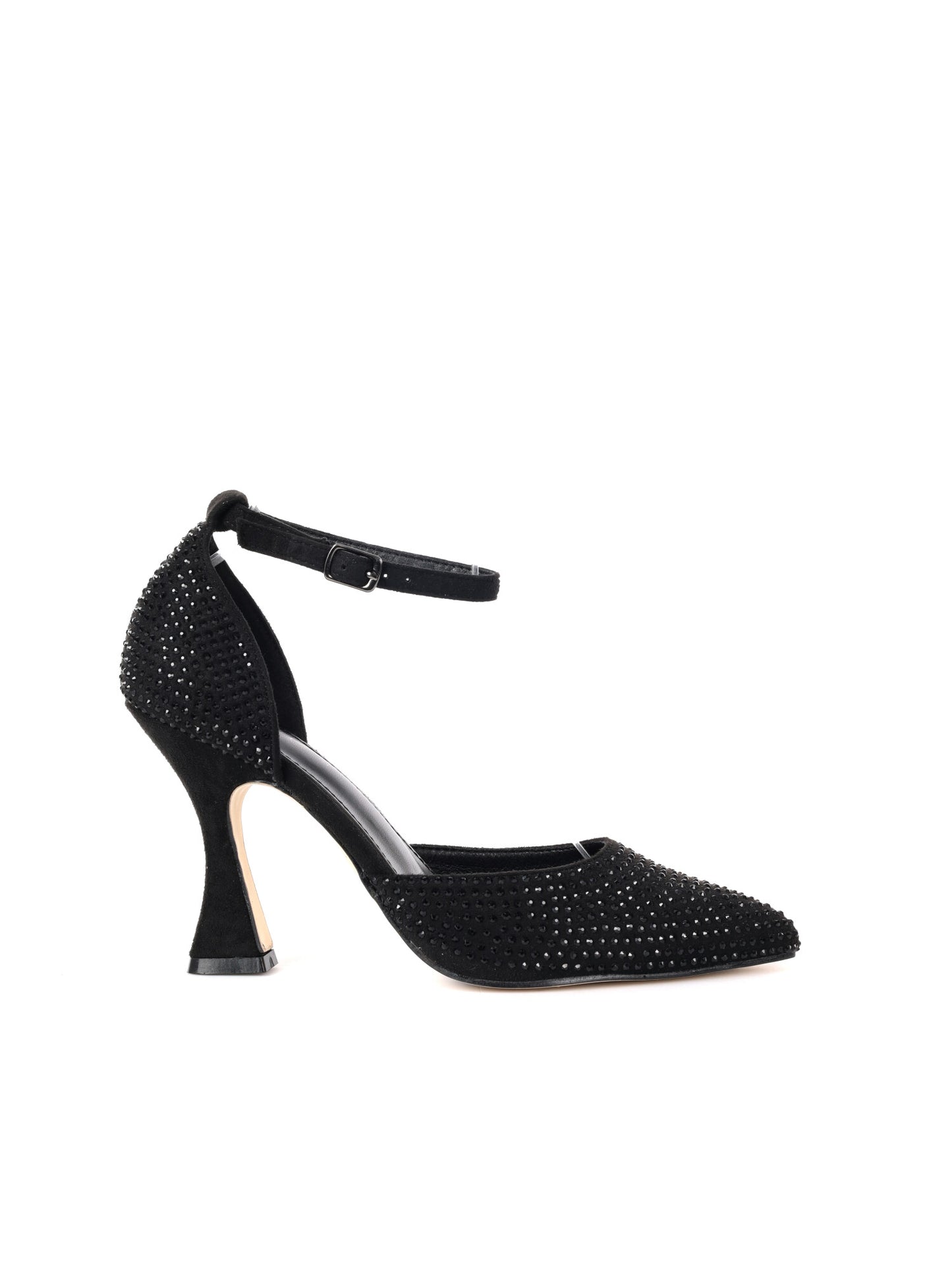 DECOLLETE' CON STRASS CLYO' DA DONNA NERO