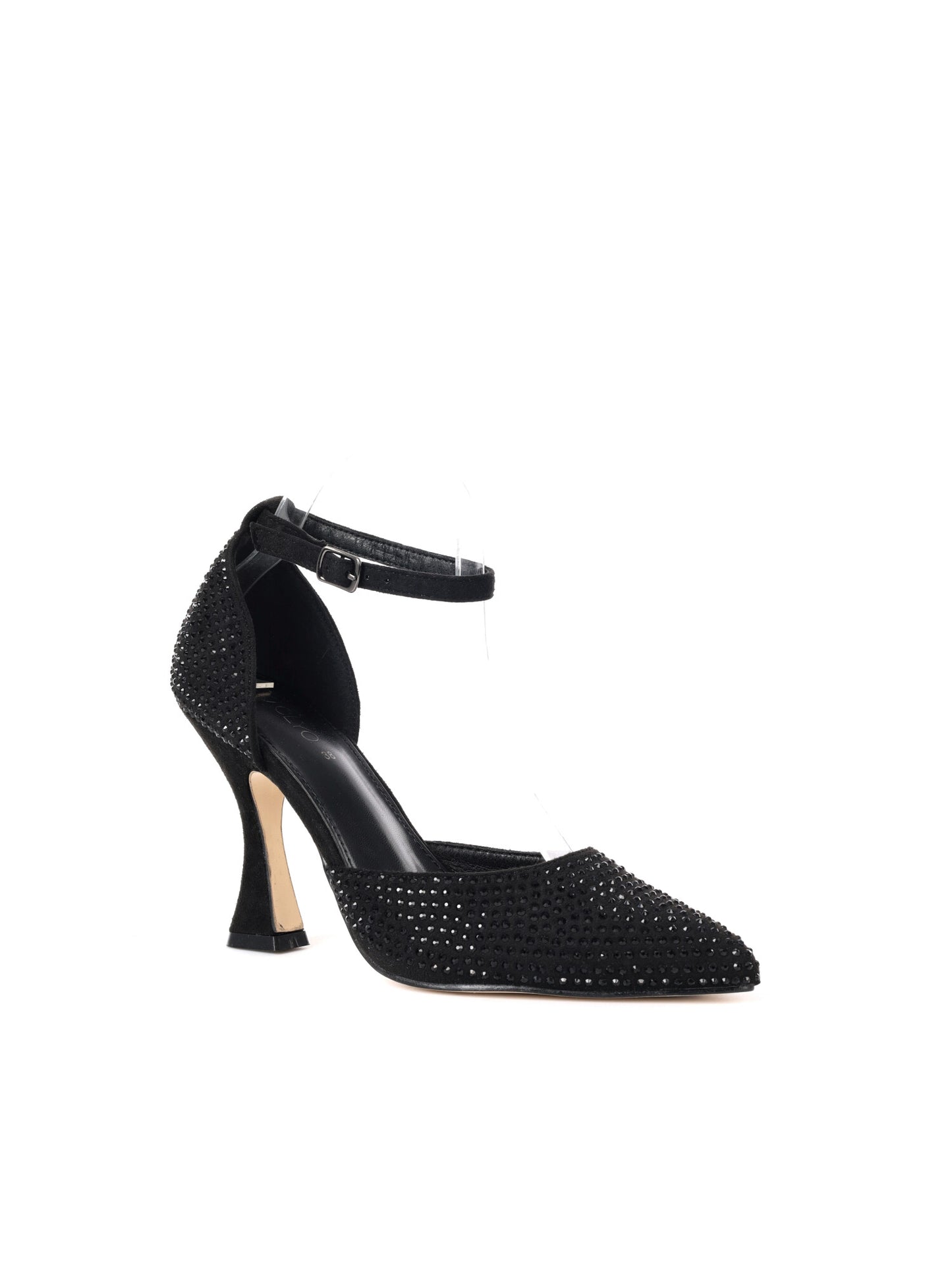 DECOLLETE' CON STRASS CLYO' DA DONNA NERO