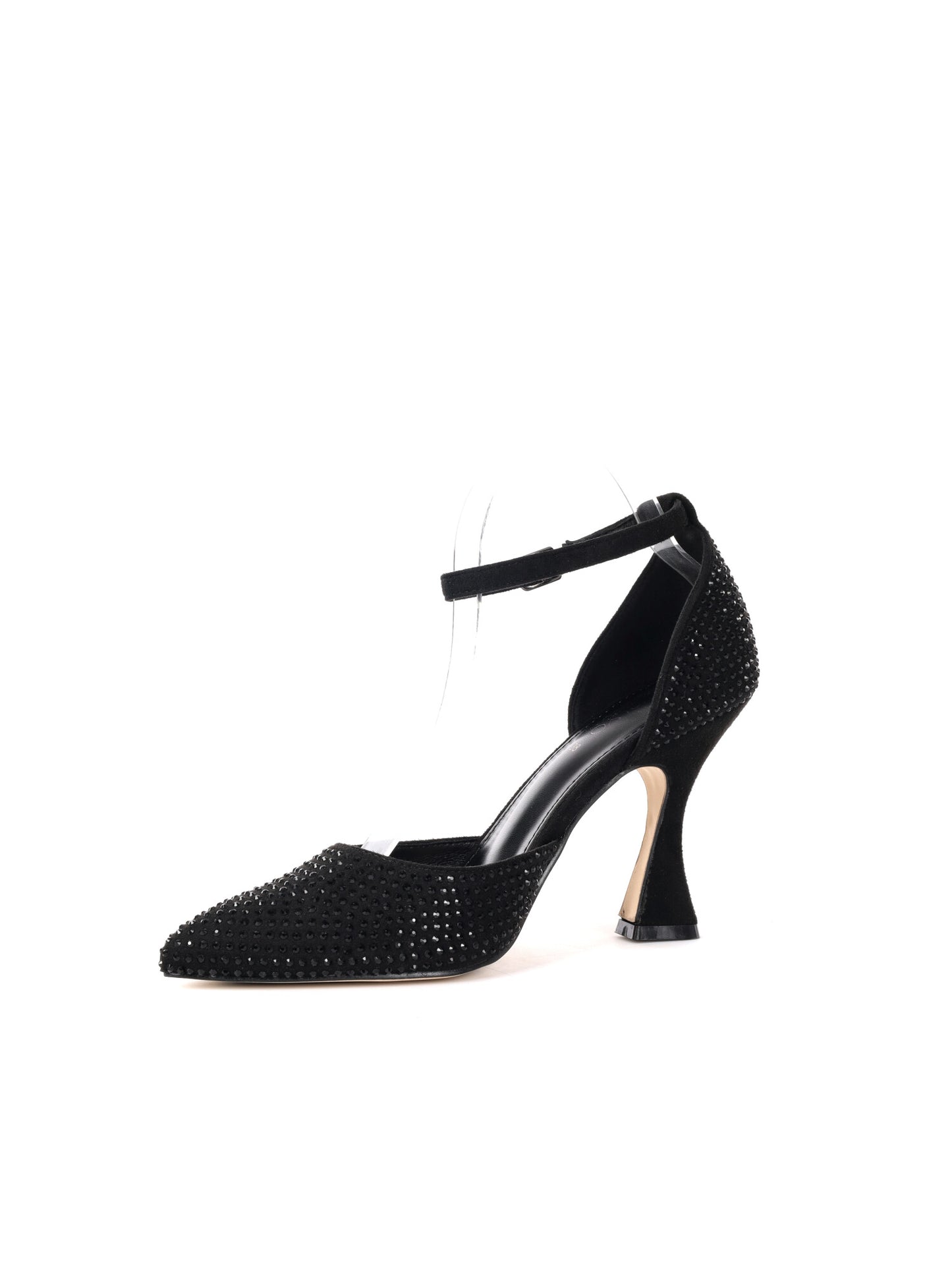 DECOLLETE' CON STRASS CLYO' DA DONNA NERO
