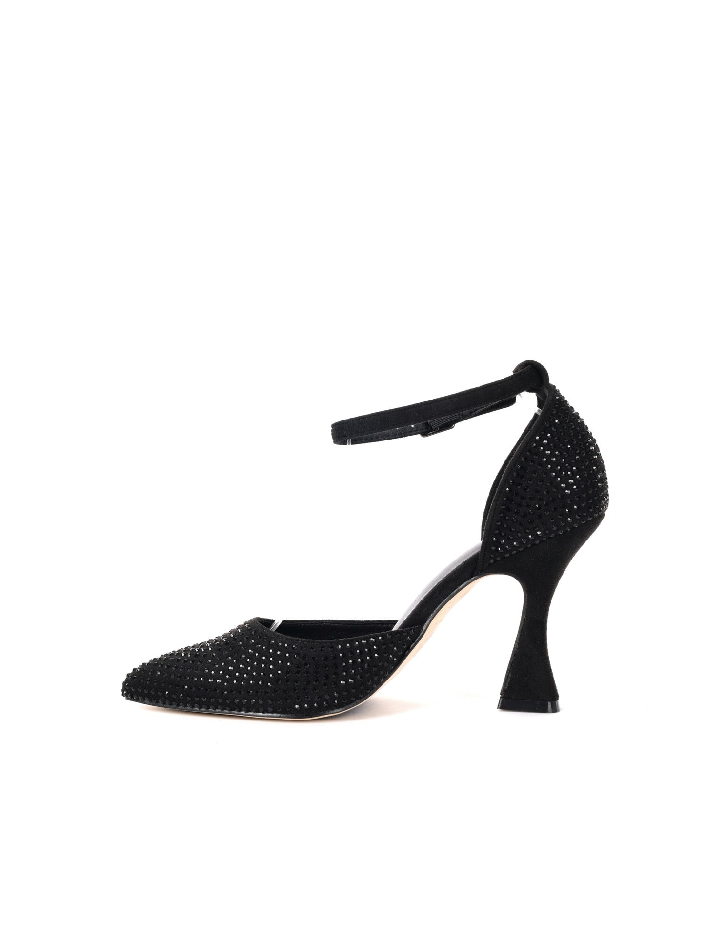 DECOLLETE' CON STRASS CLYO' DA DONNA NERO
