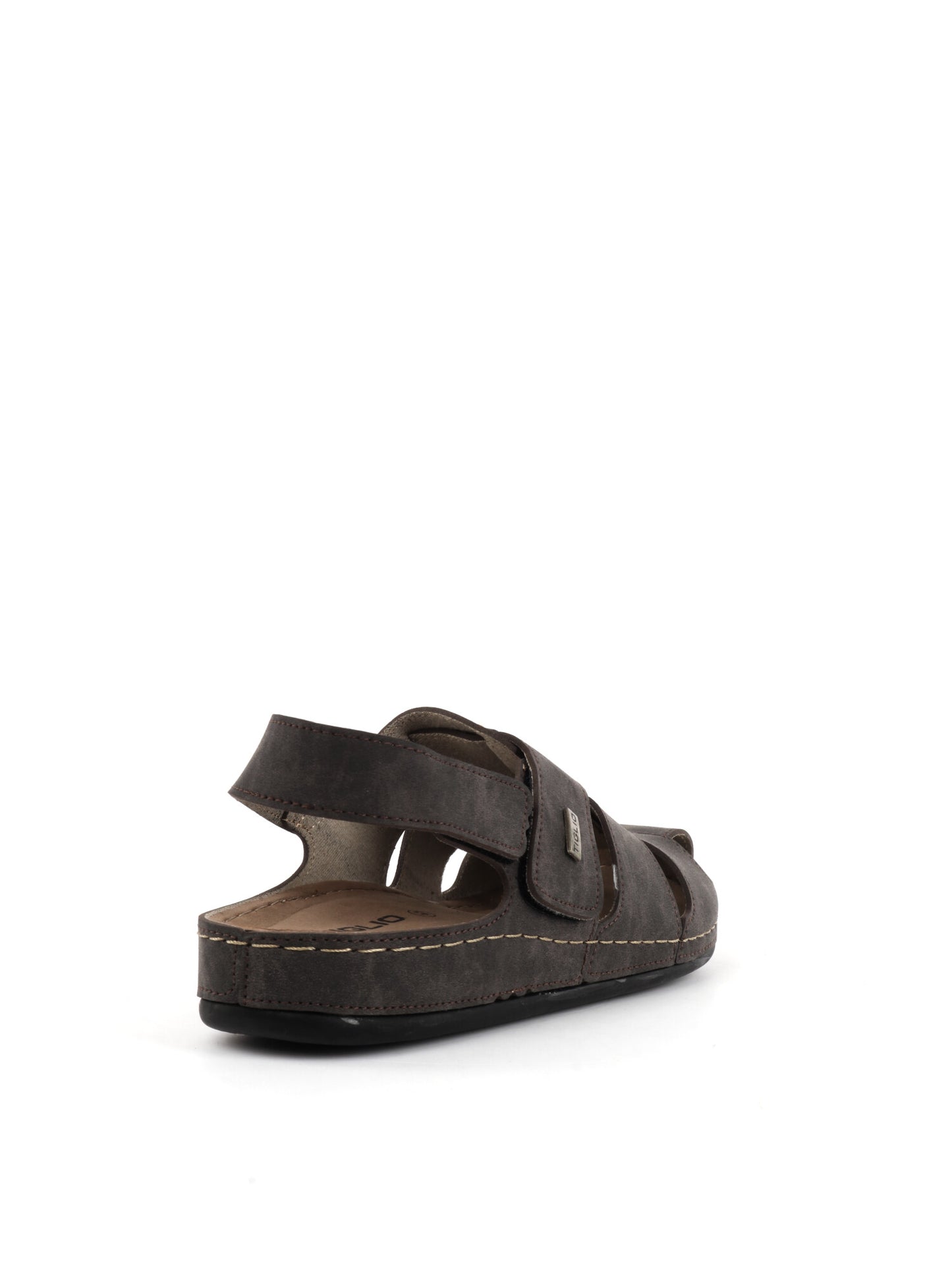 Sandalo da uomo Tiglio 4822 in cuoio beige con cinturino regolabile