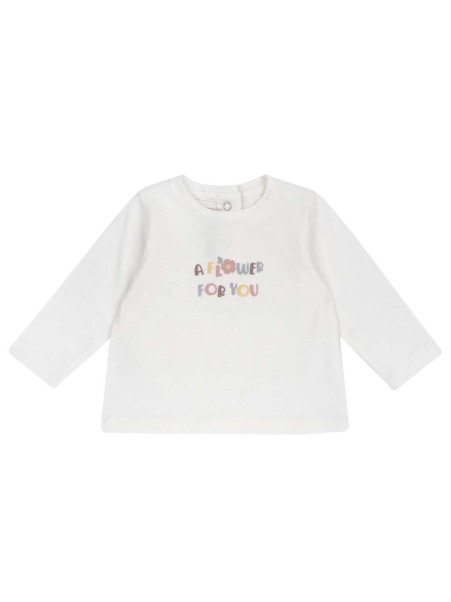 T-SHIRT MANICA LUNGA CHICCO BAMBINA BIANCO