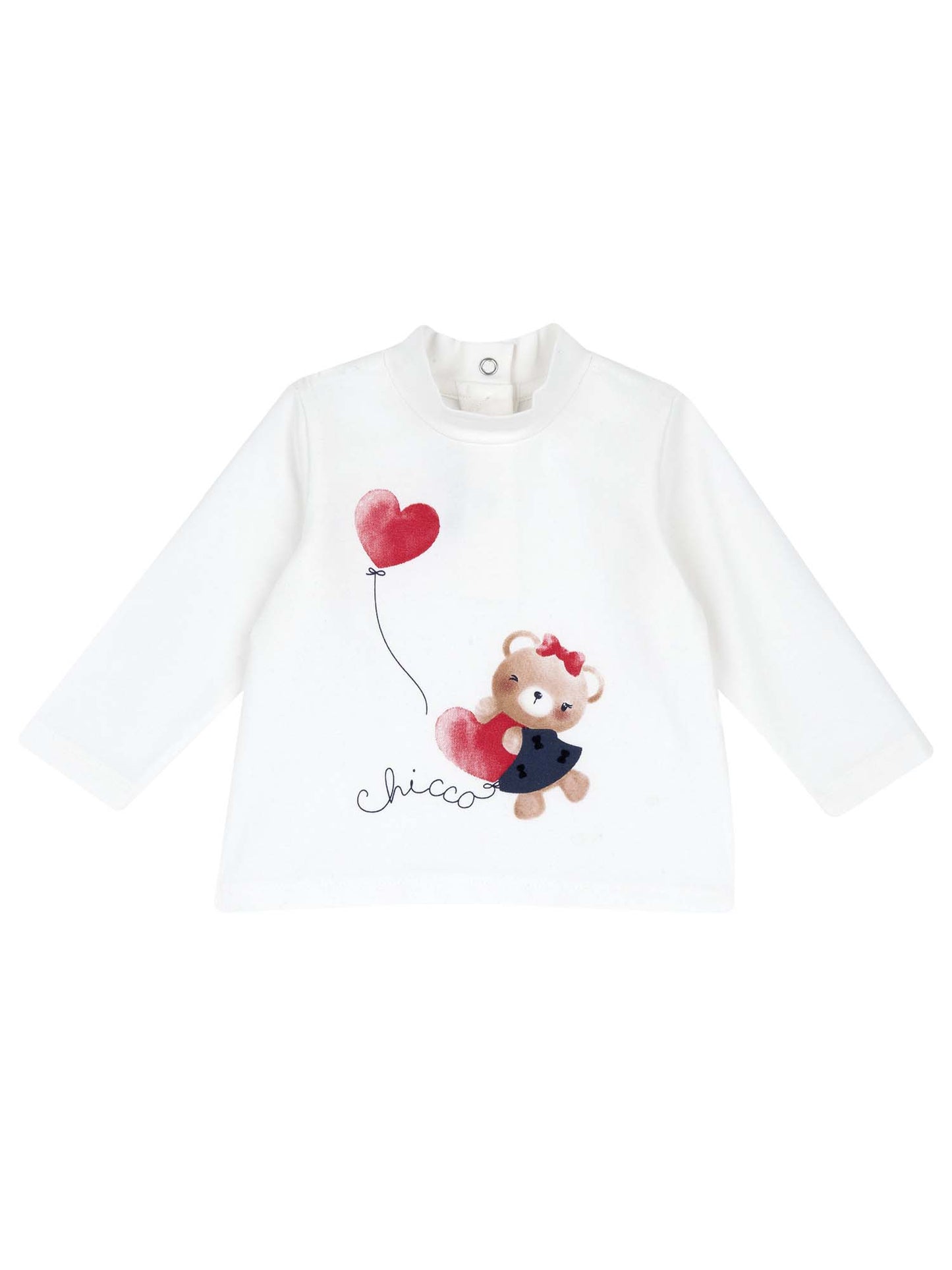 T-SHIRT MANICA LUNGA CHICCO BAMBINA BIANCO