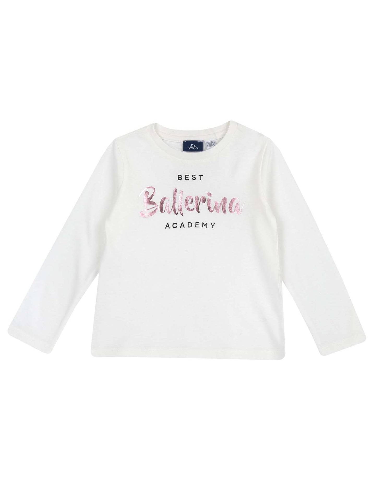 T-SHIRT MANICA LUNGA CHICCO BAMBINA BIANCO