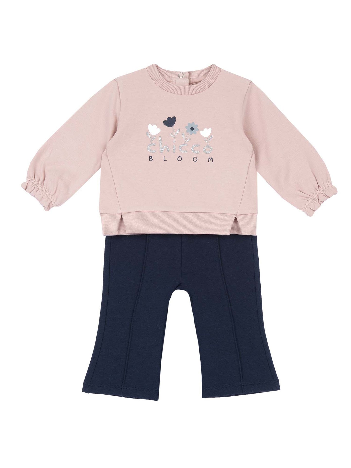 COMPLETINO FELPA+LEGGINGS CHICCO BAMBINA ROSA